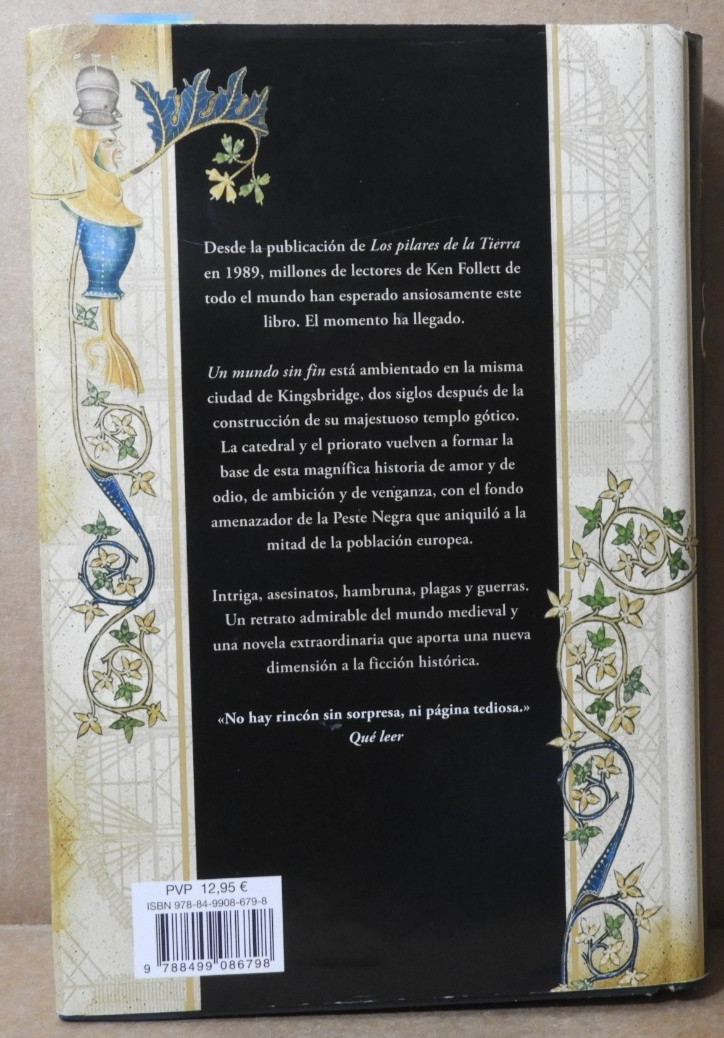 UN MUNDO SIN FIN (KEN FOLLET) 2008 (NOVELA) DEBOLSILLO,SPAIN EX