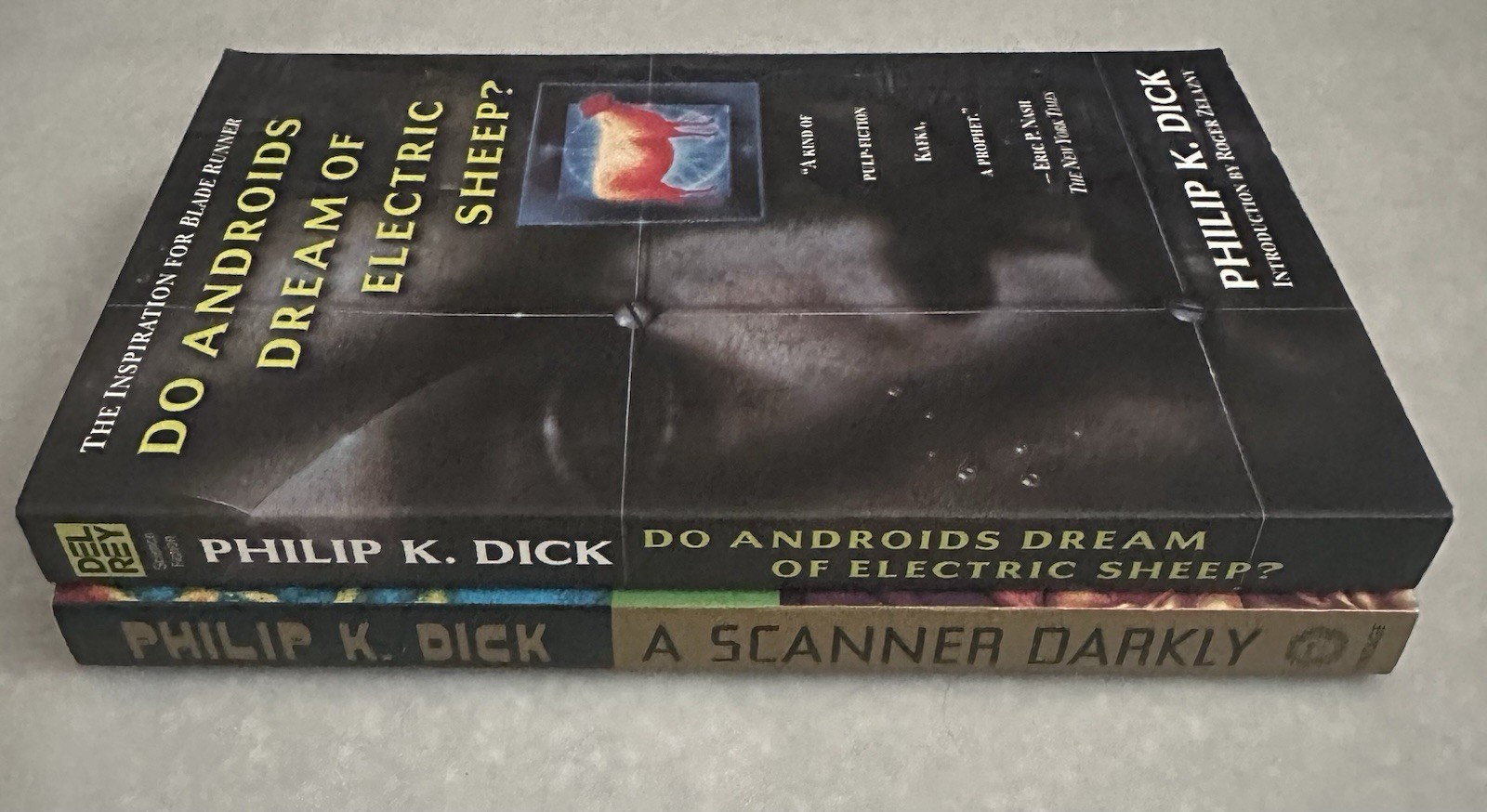 Philip K Dick 2 Book Lot (Do Androids Dream/A Scanner Darkly) 1990s Sci-Fi PBs