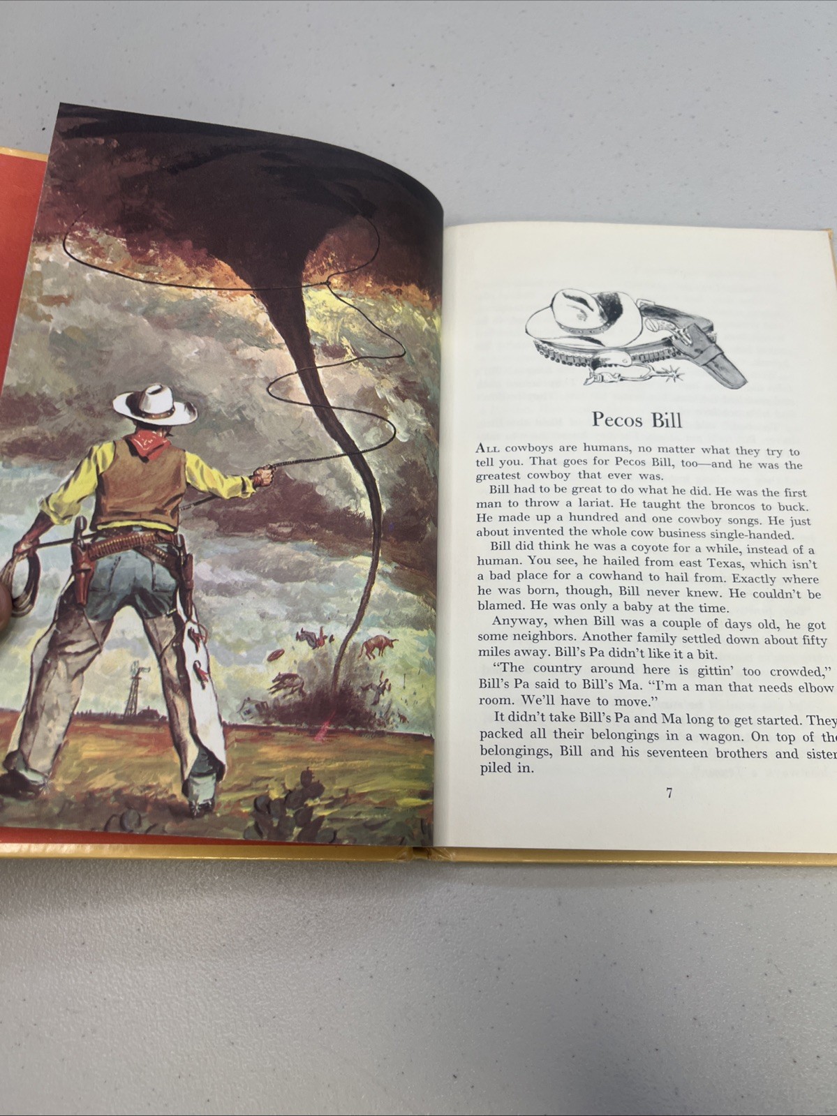Pecos Bill and Other Tales 1958 Golden Press HC Irwin Shapiro Al Schmidt Art