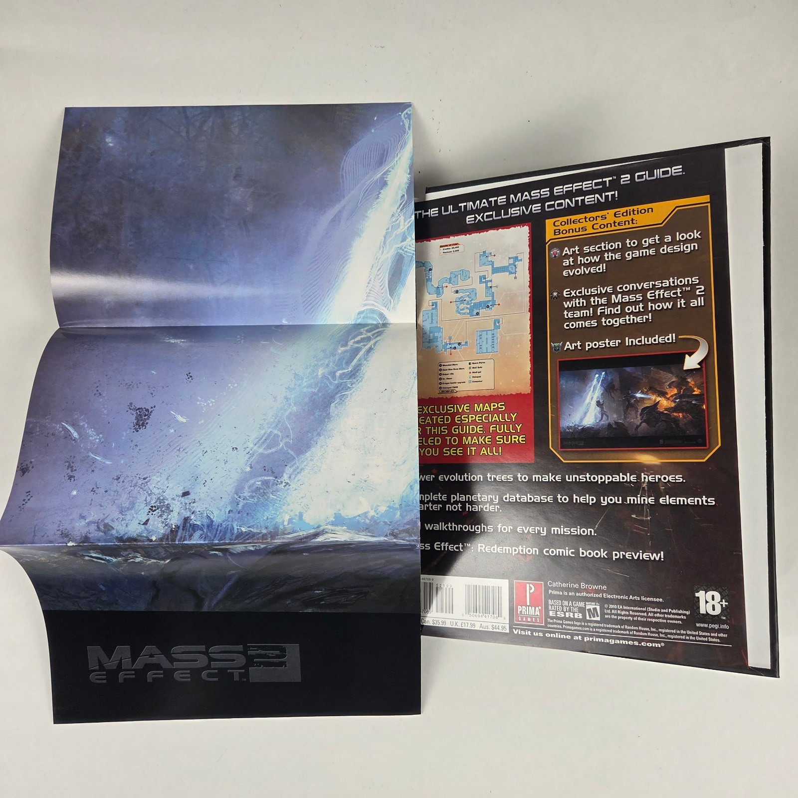 Mass Effect 2 Collector’s Edition PC Game & Prima Hardcover Guide w/ Poster
