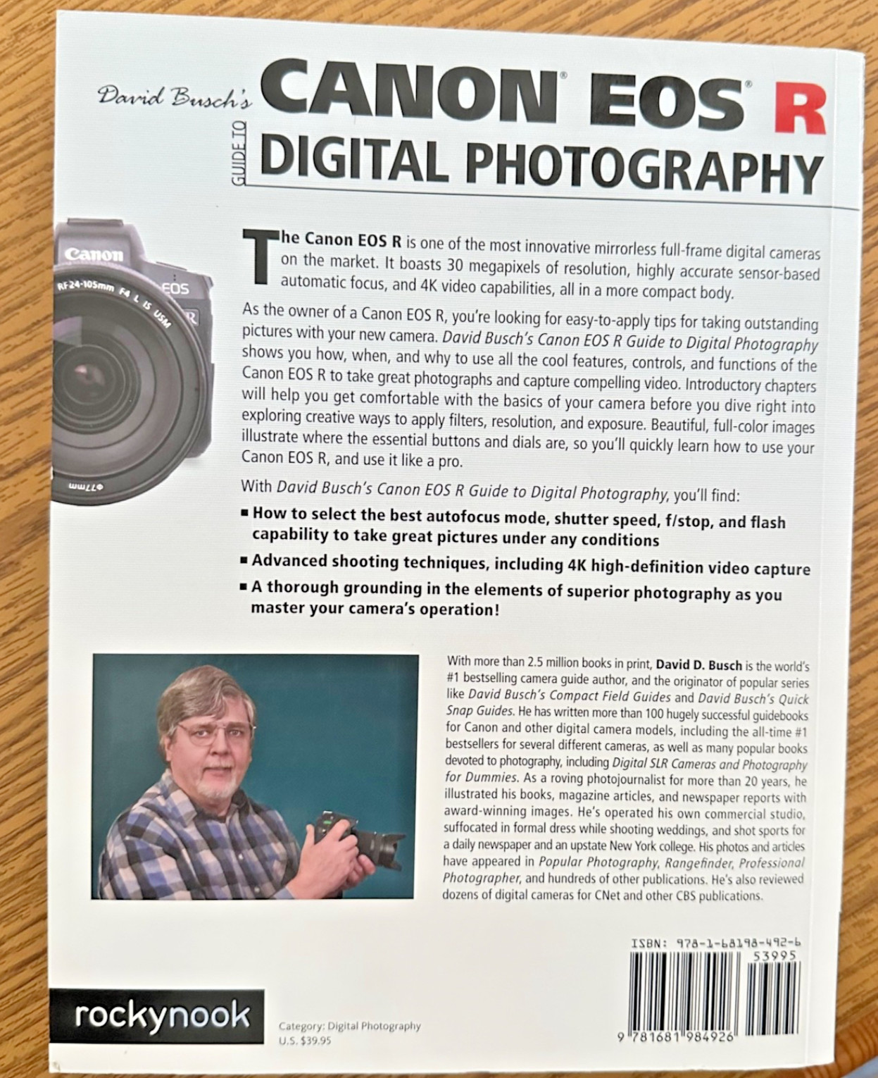 David Busch’s Canon EOS R Guide to Digital Photography by David D. Busch (2019,