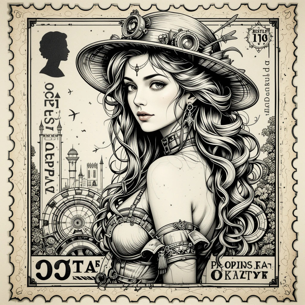Adult Coloring Pages Antique Stamp Girls 500+ Printable Pages