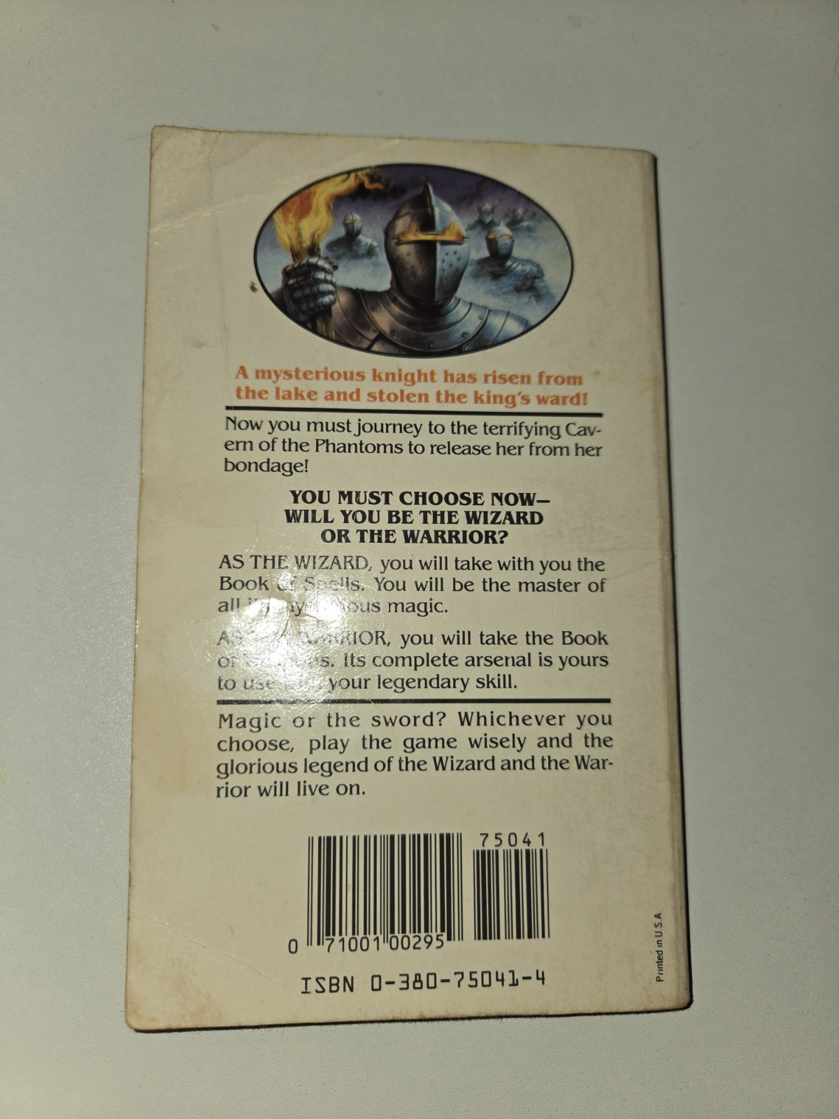 Wizards Warriors & You Book 13 Cavern Of The Phantoms RPG R L Stine Spine Crease