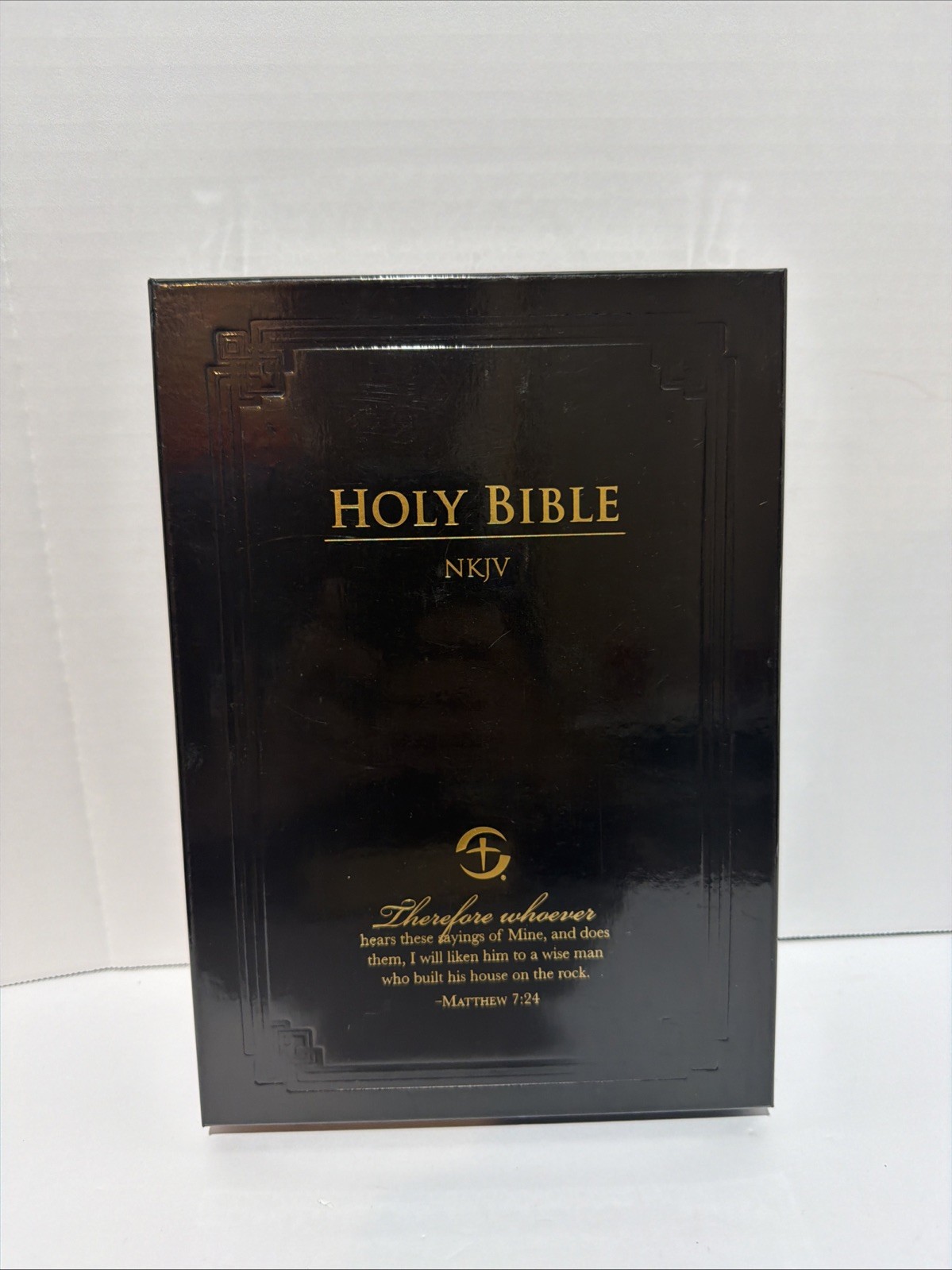 NKJV The Billy Graham Training Center Bible Black Genuine Leather 2004 Nelson