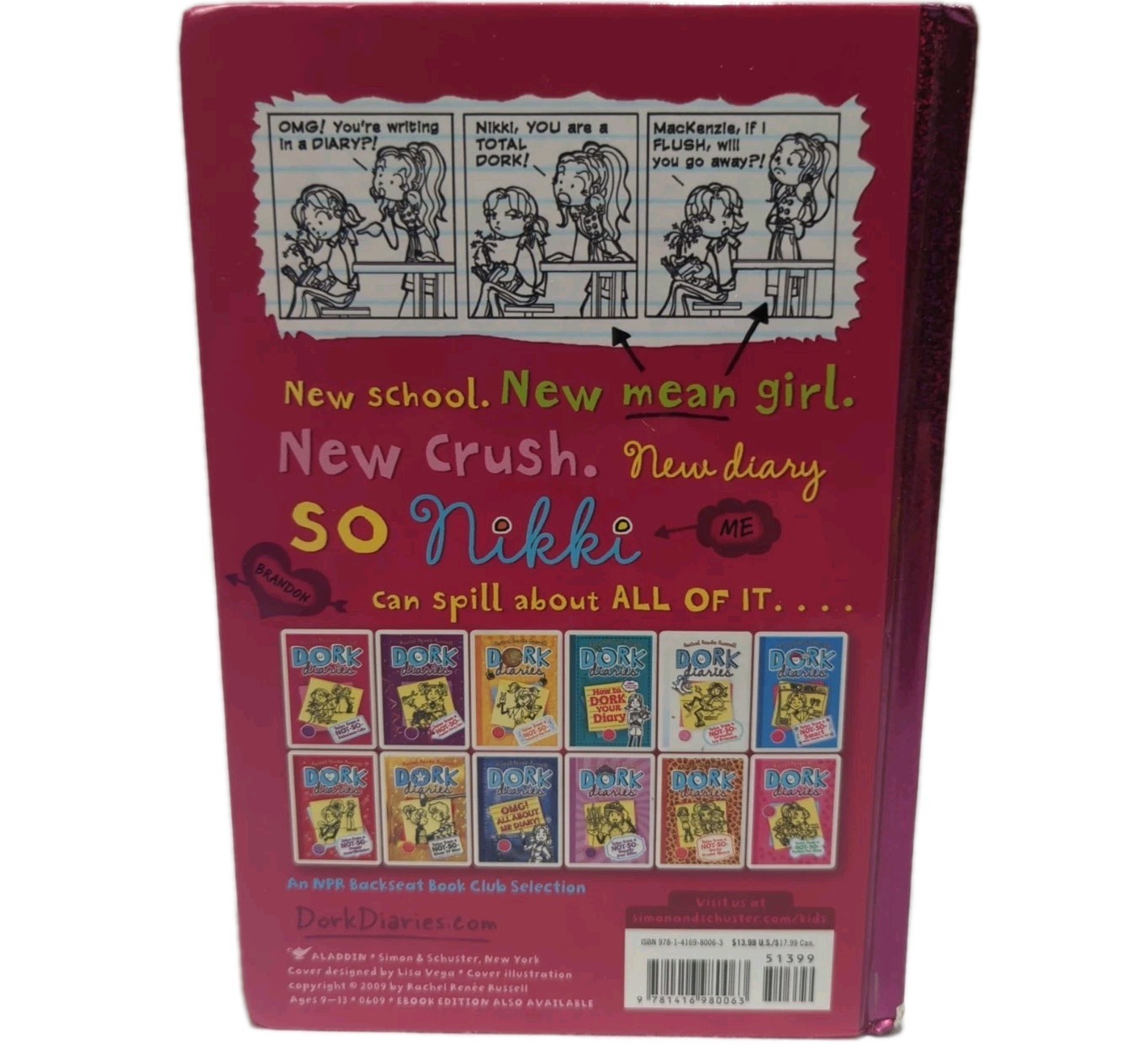 Dork Diaries By Rachel Renee Russell Hardcover Book Lot Of 11 #s 1, 4-7, 10-15