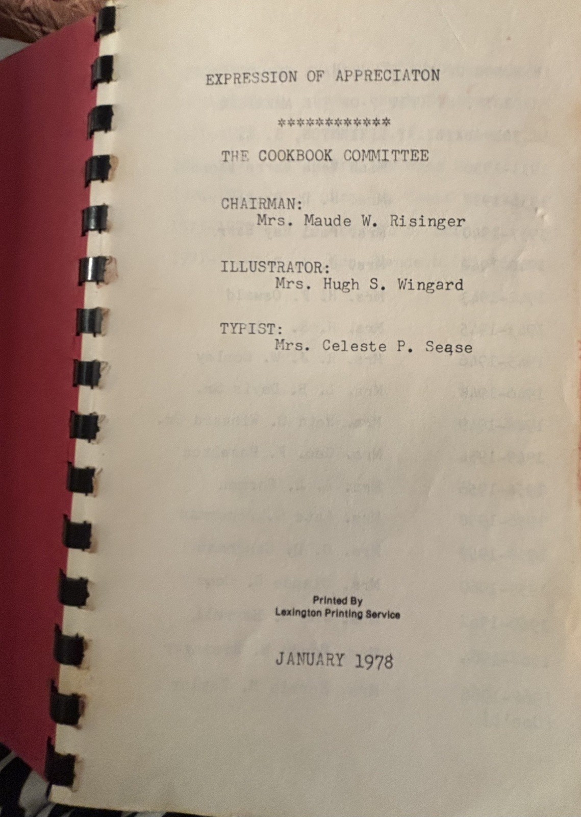 American Legion Auxiliary Cookbook Favorite Recipes 1978 Spiral Bound 158 Pages