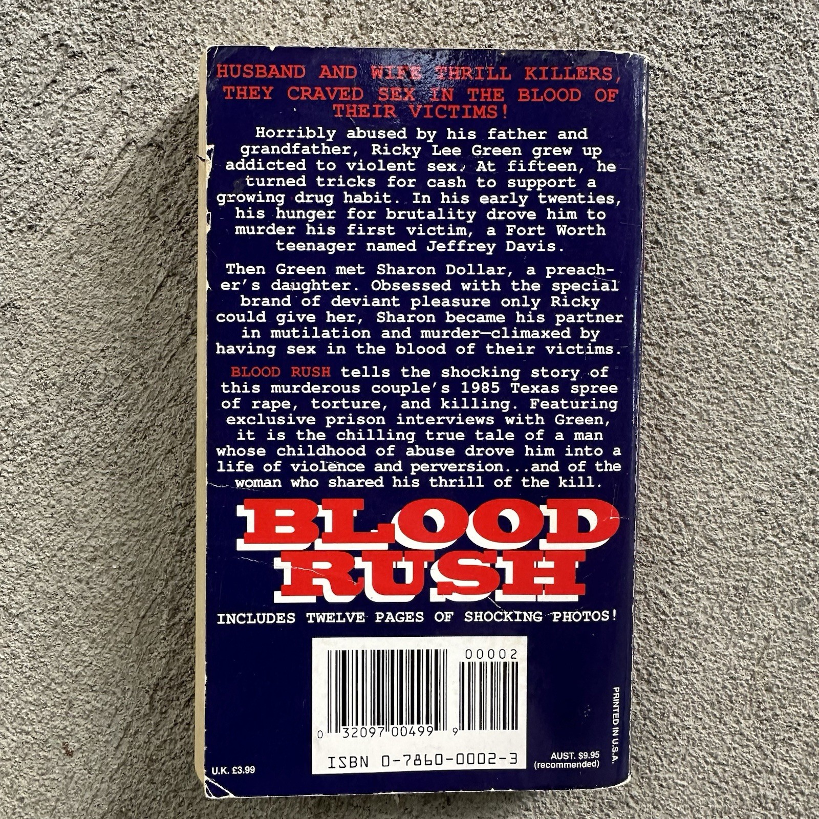 BLOOD RUSH By Patricia Springer Pinnacle True Crime Paperback 1994 OOP