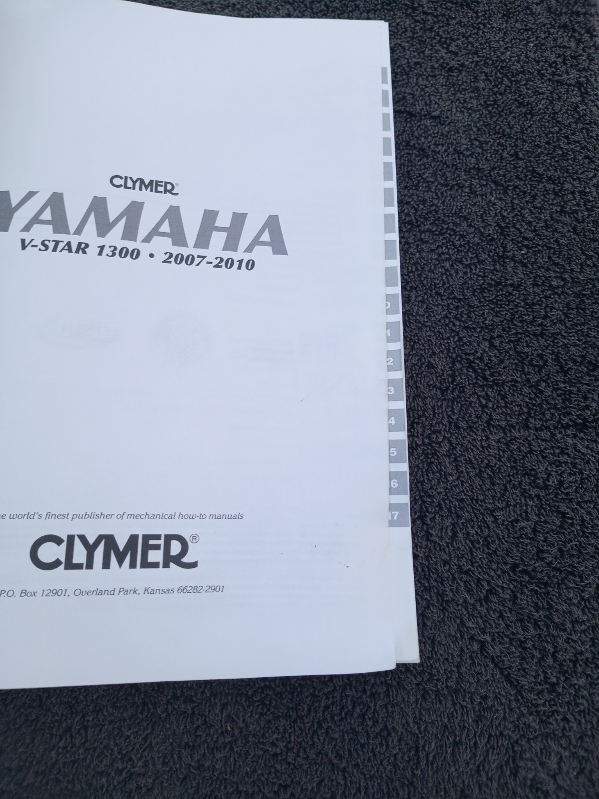 Clymer Yamaha Motorcycle Manual M283 V-Star 1300 2007-2010 READ DESCRIPT
