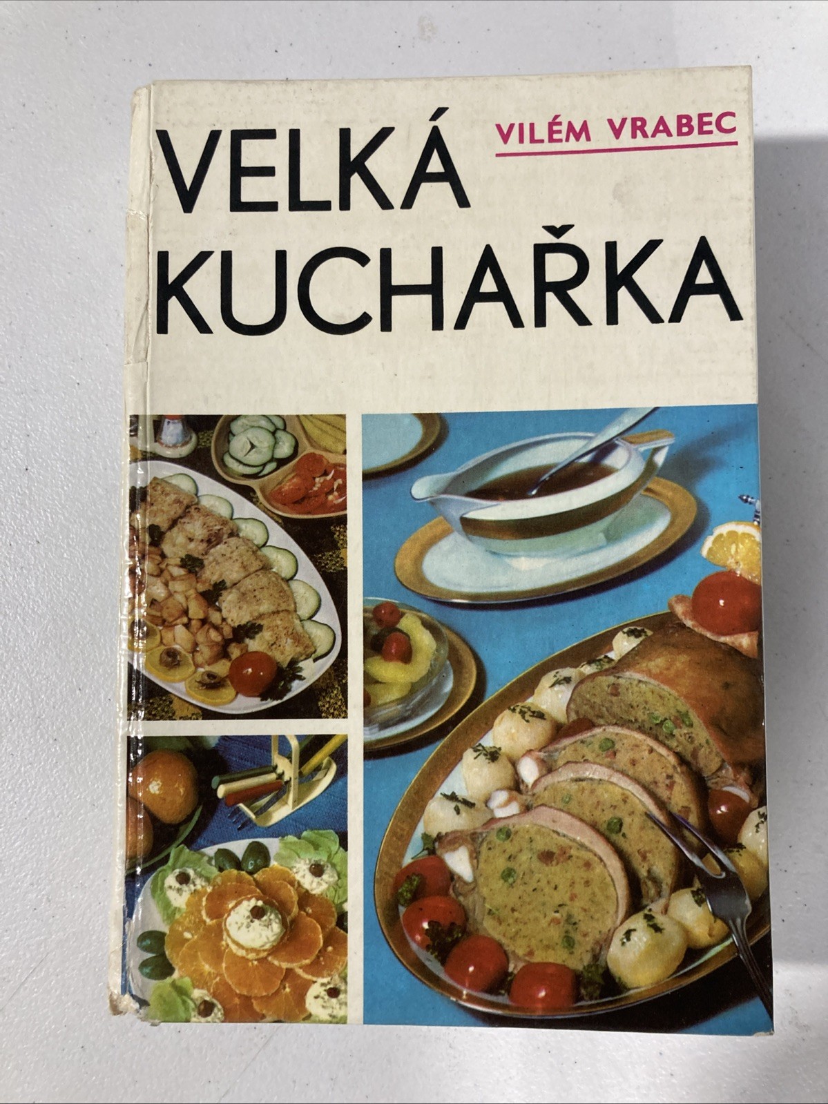 Velká kuchařka by Vilém Vrabec Hardcover The Big Cookbook – Czech – Illustrated