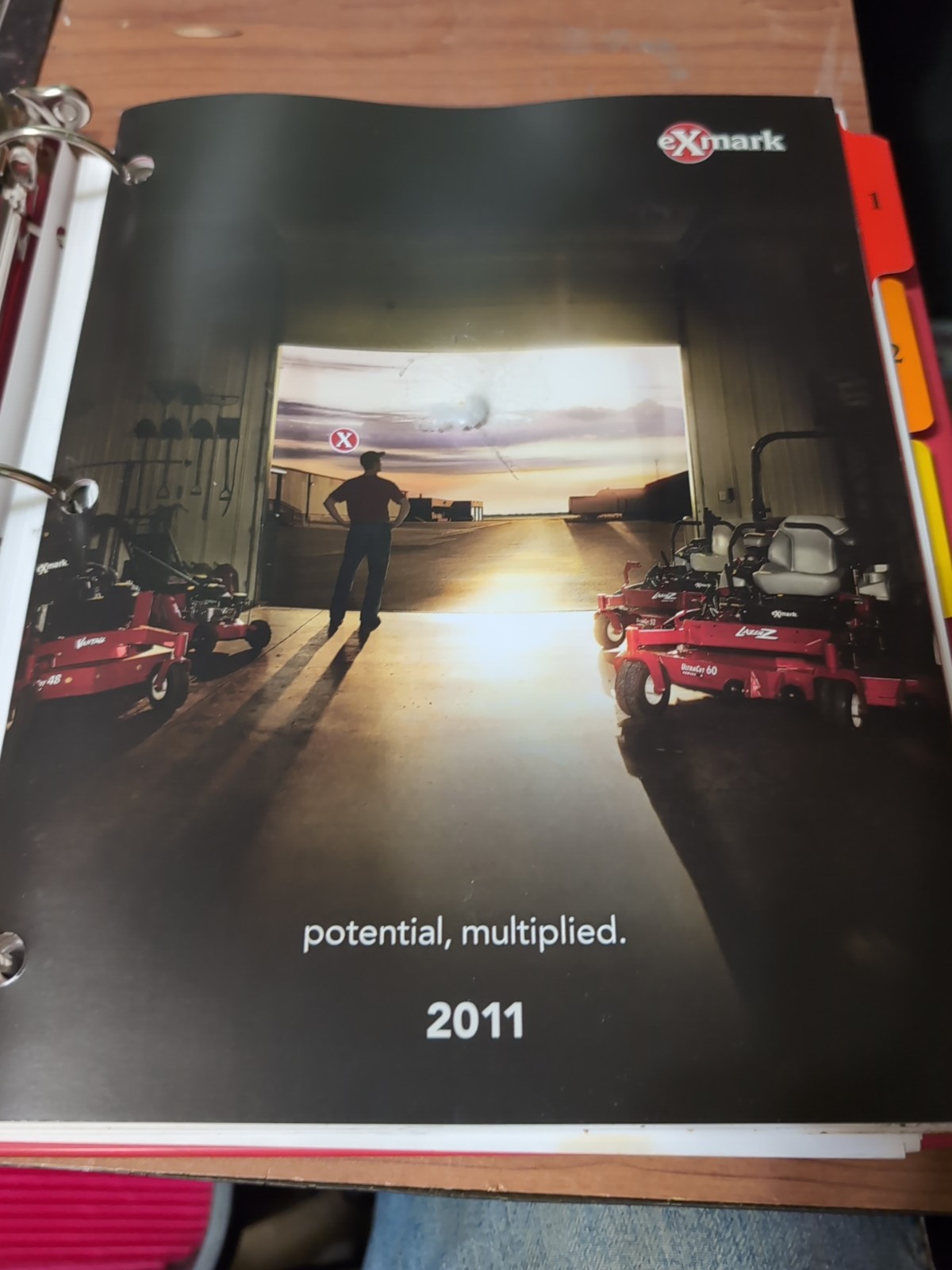 eXmark Tools 2011 Service School Training Material Binder; HC VG