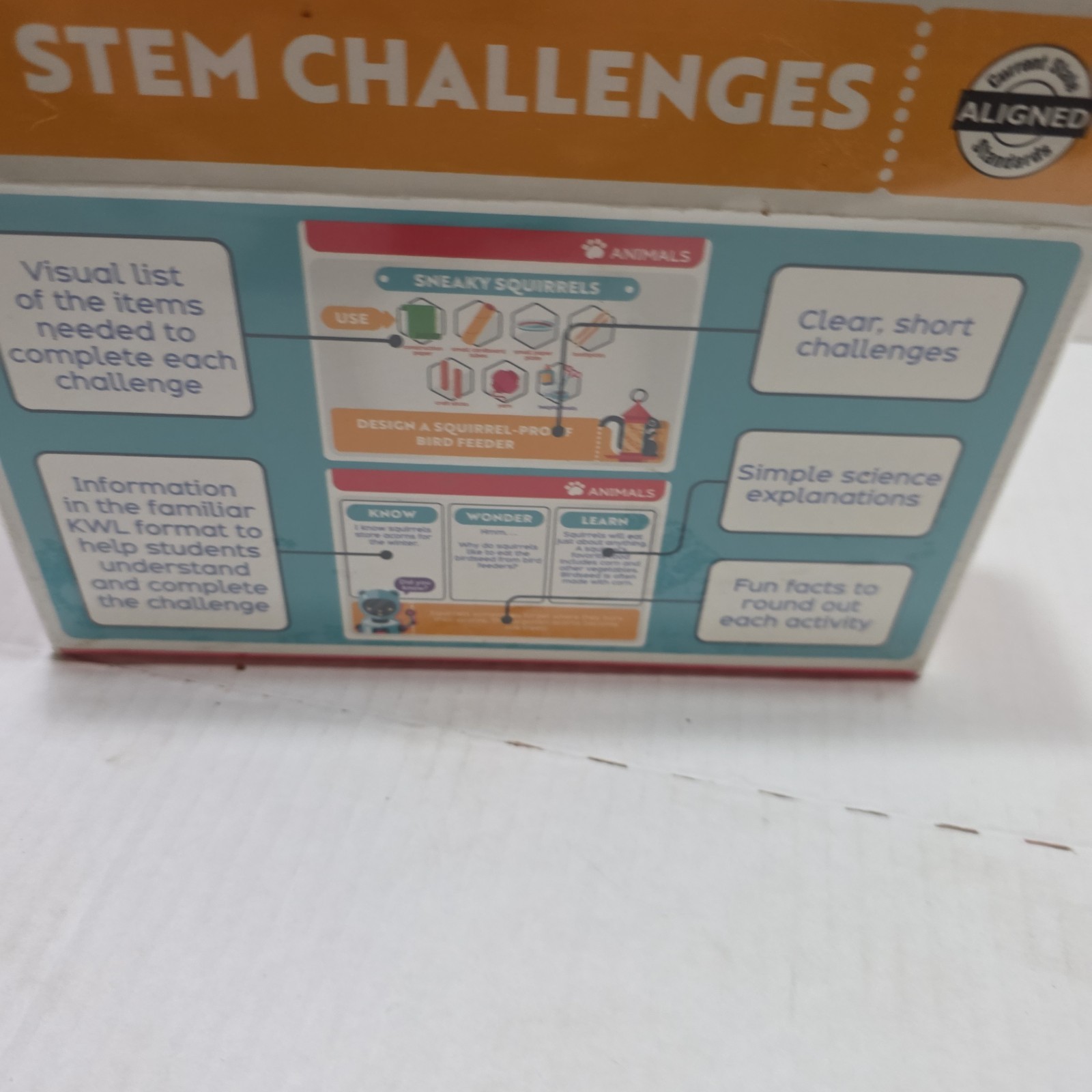 STEM CHALLENGE JR LEARNING CARDS Grades PK-1 Educational