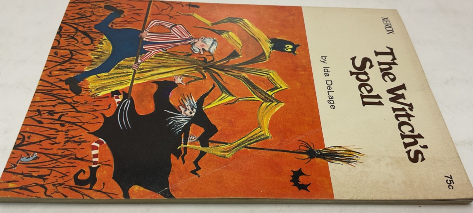 The Witch’s Spell Ida DeLage 1966 Softcover Xerox Education Book Illustrated S8