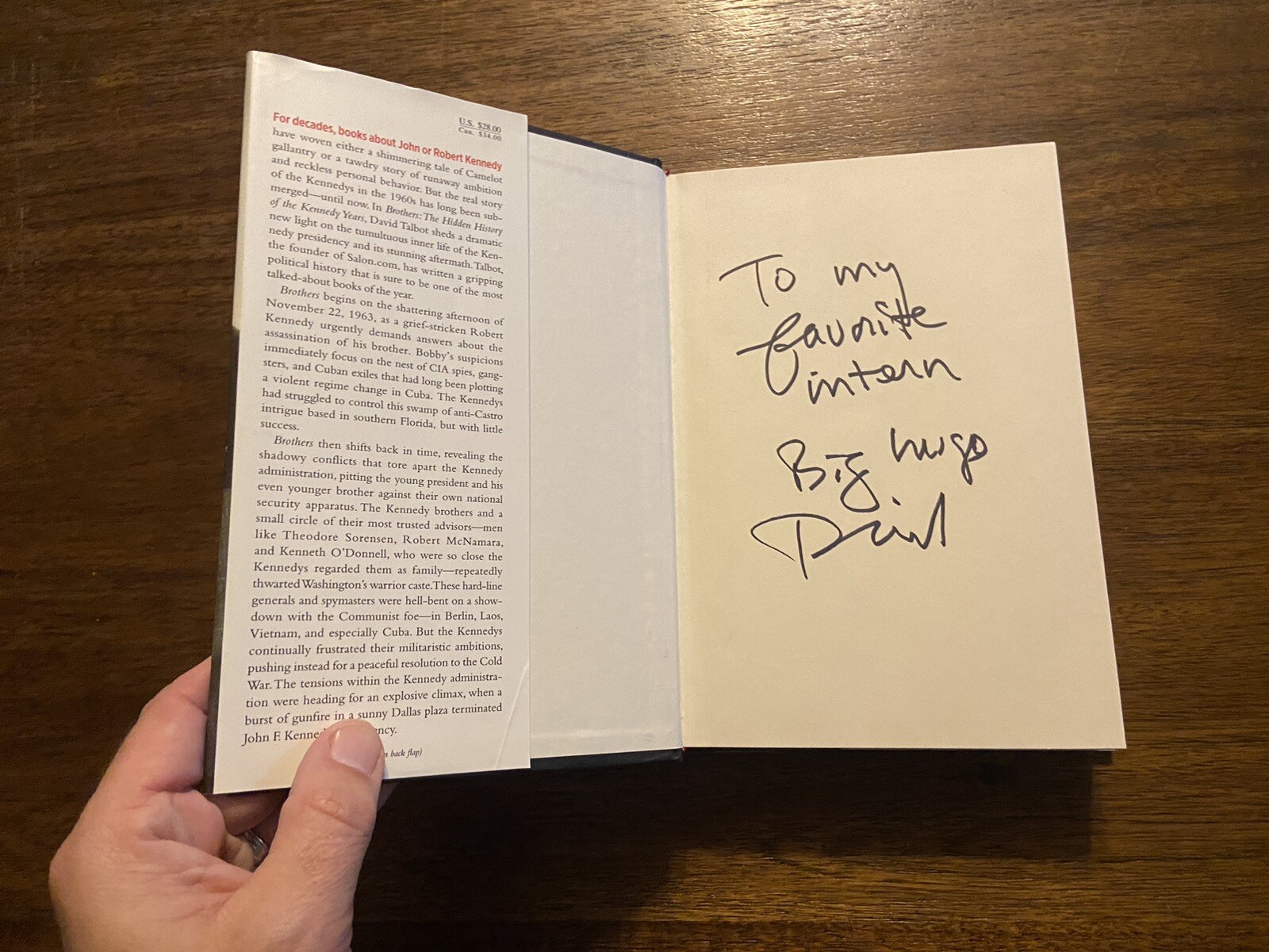 SIGNED Brothers The Kennedy Years by David Talbot 1st Printing Edition 2007 HCDJ