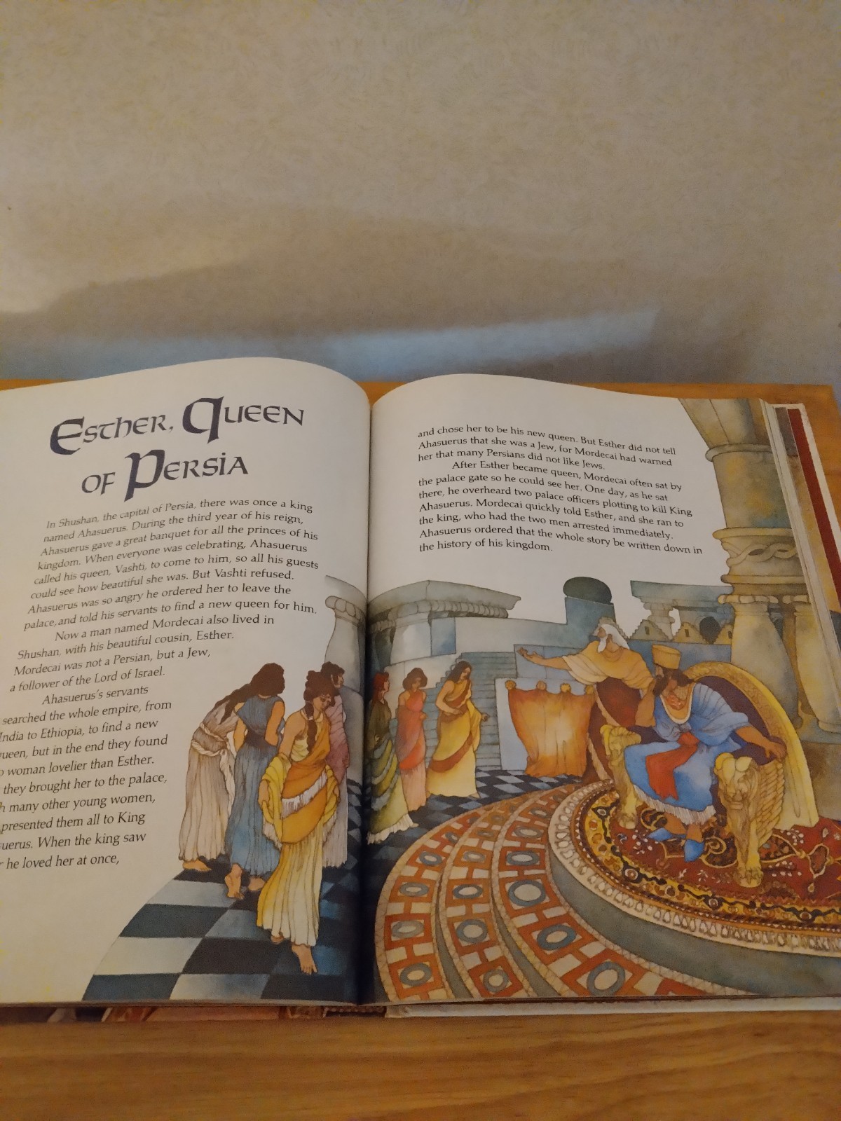 Bible Stories For Children 1980 Hardcover Book Geoffrey Horn & Arthur Cavanaugh
