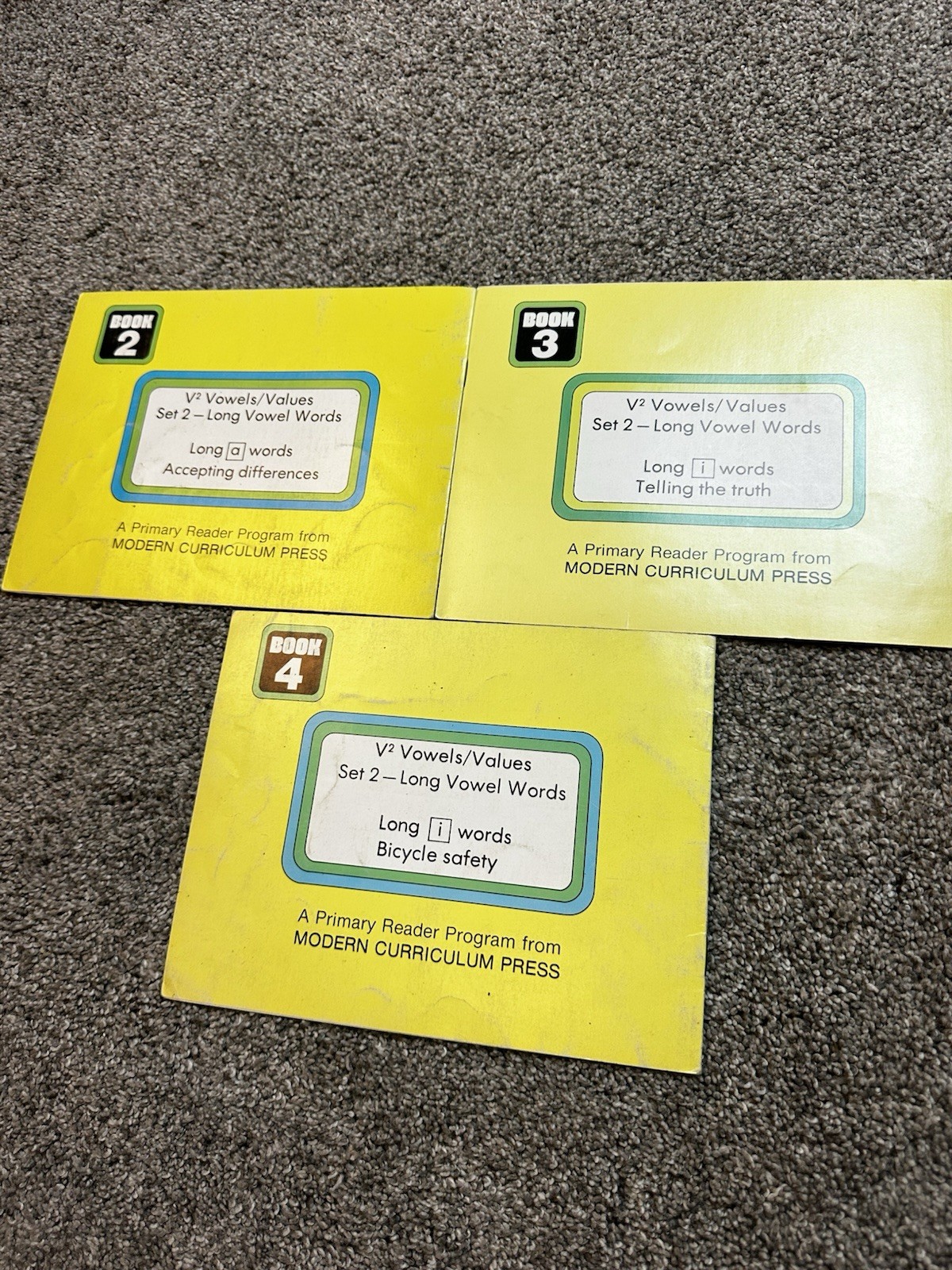 Modern Curriculum Press Phonics Practice Readers Set 2 Long Vowels – 3 Books