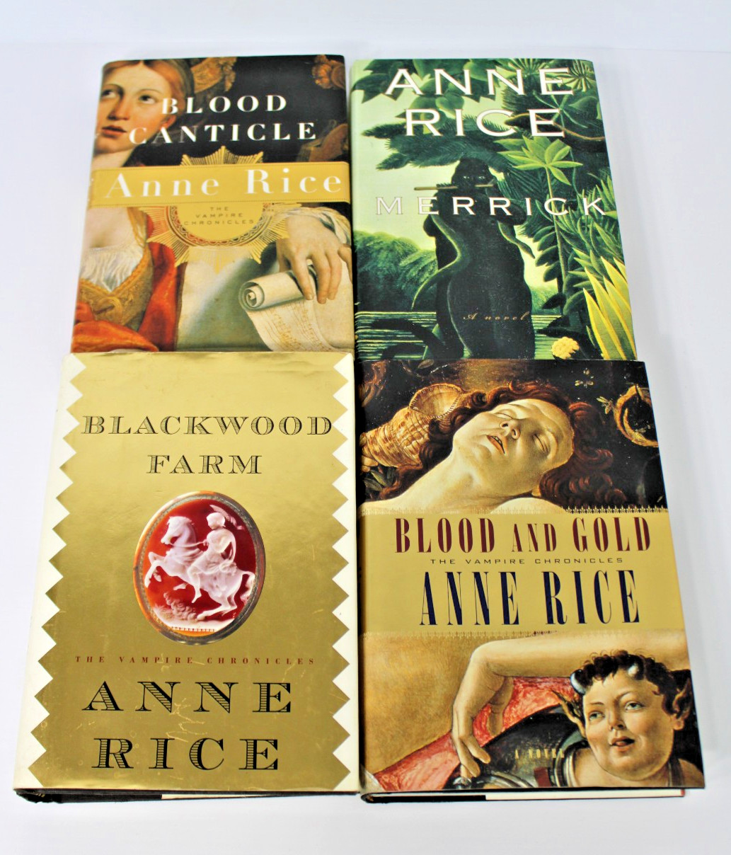 Anne Rice- Vampire/ Mayfair Lot of 4 books, All 1st Editions, Like New HC/ DJ