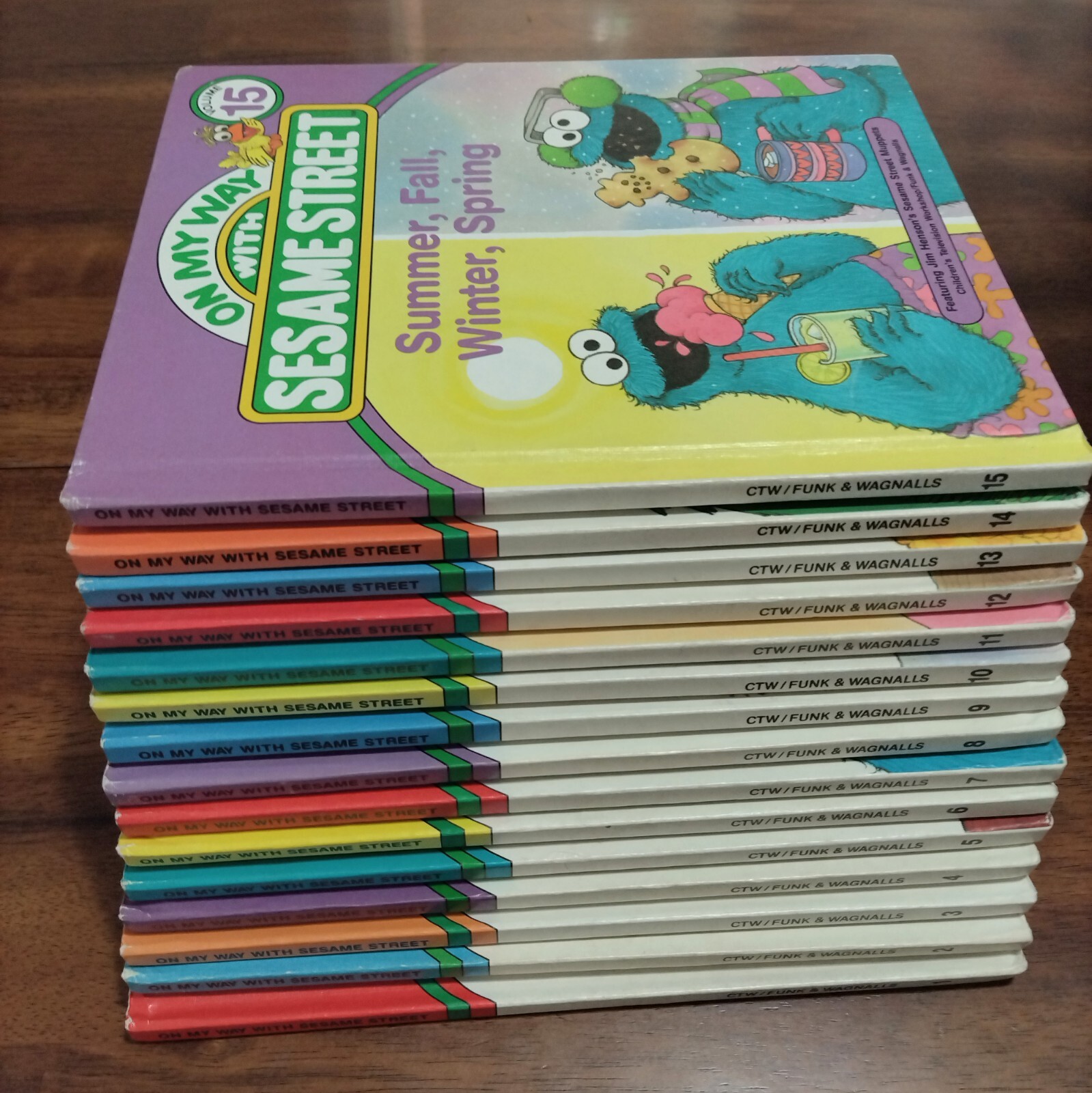 1989 Muppets, Inc., CTW Comp. 15 Volumn Set, “On My Way With Sesame Street”, USA