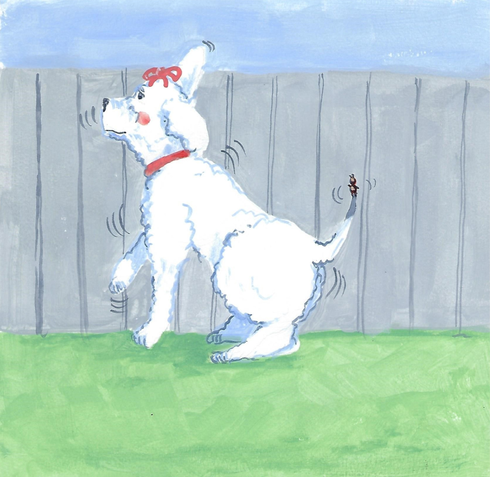 Children’s Book, “Pity me I Have A Flea” Animals Dogs Numbers Illustrated Signed