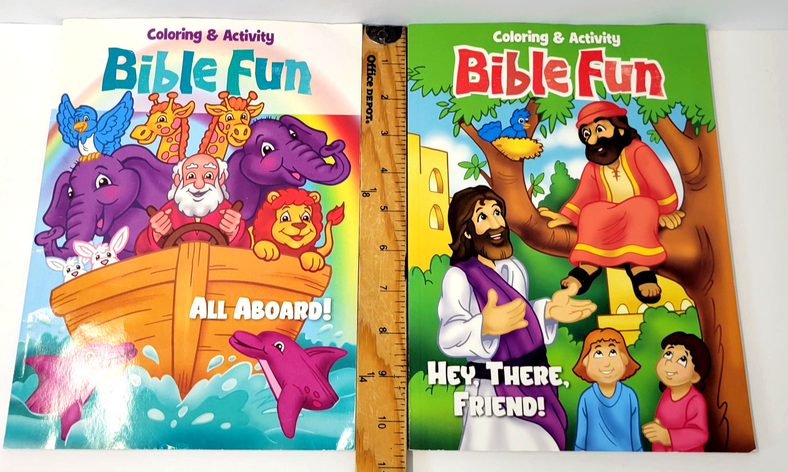 Bible Fun Coloring & Activity Books Set 2 Dreamtivity All Aboard Hey There