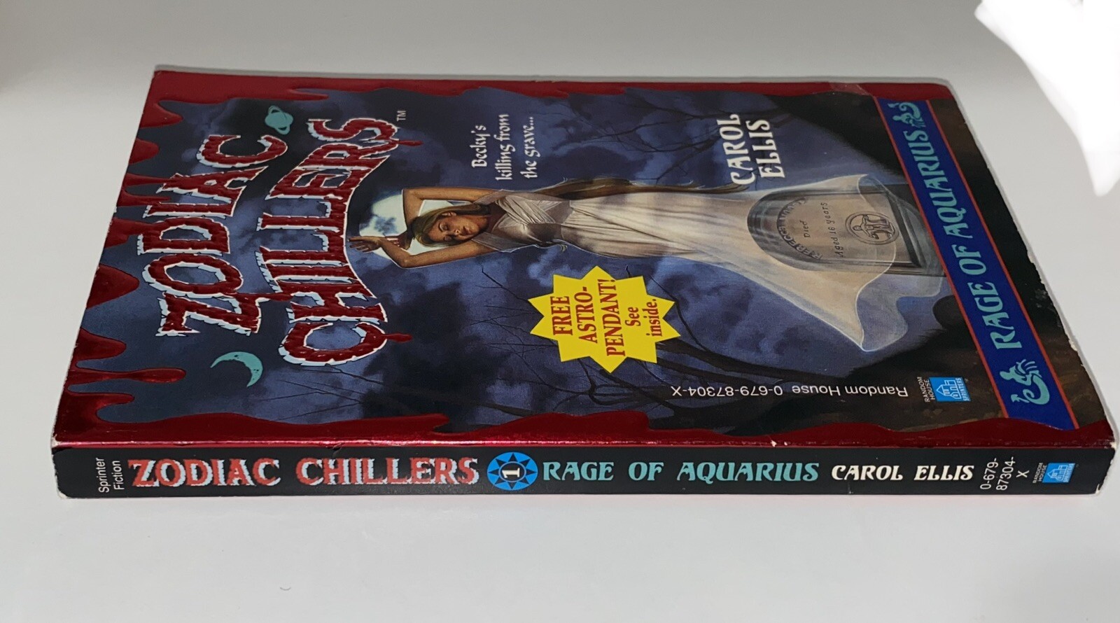 Zodiac Chillers: Rage of Aquarius By Carol Ellis – 1995 Vintage YA Horror