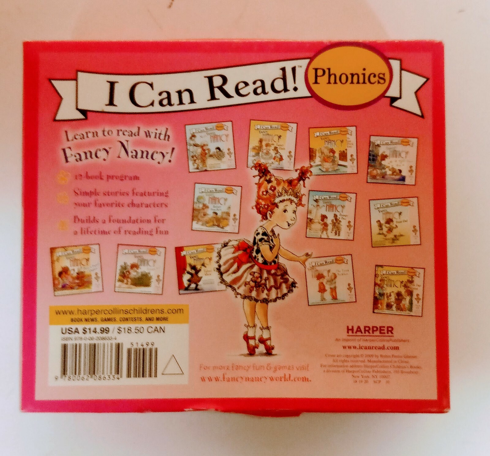 Fancy Nancy Fantastic Phonics I can read 12 mini books set