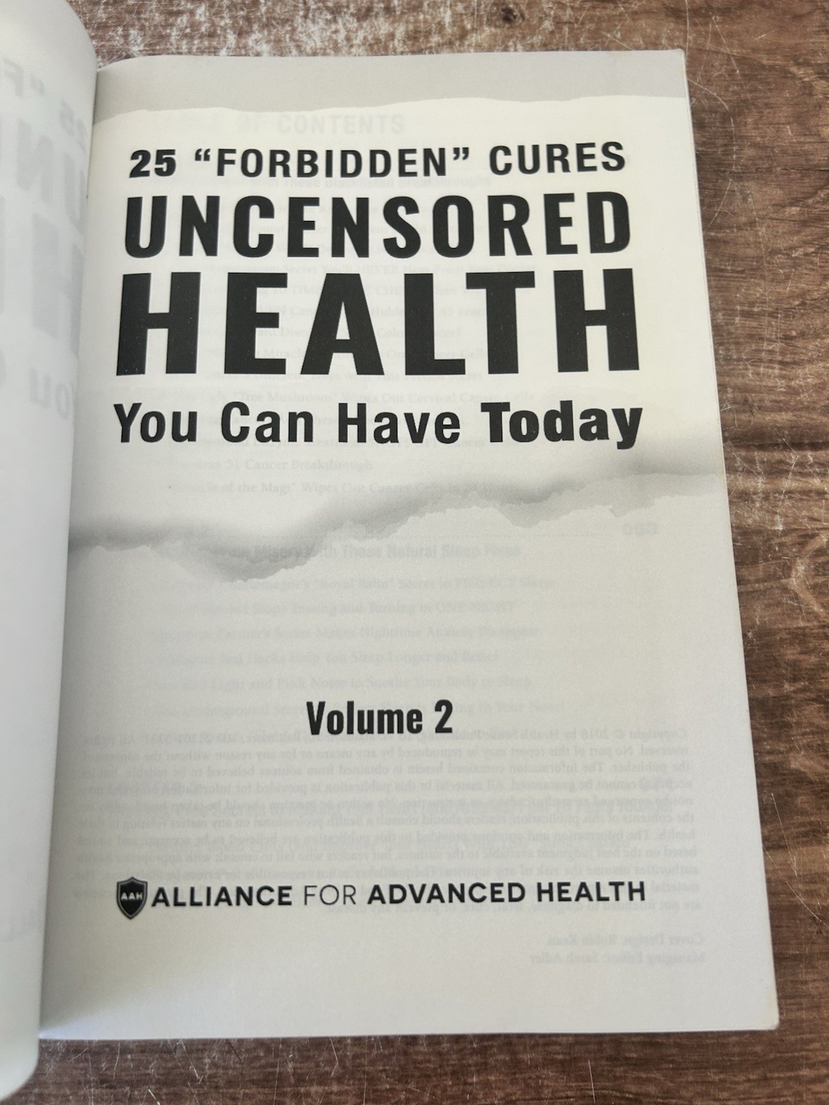 Uncensored Health : 25 Forbidden Cures You Can Have Today – Vol. 2 – Paperback