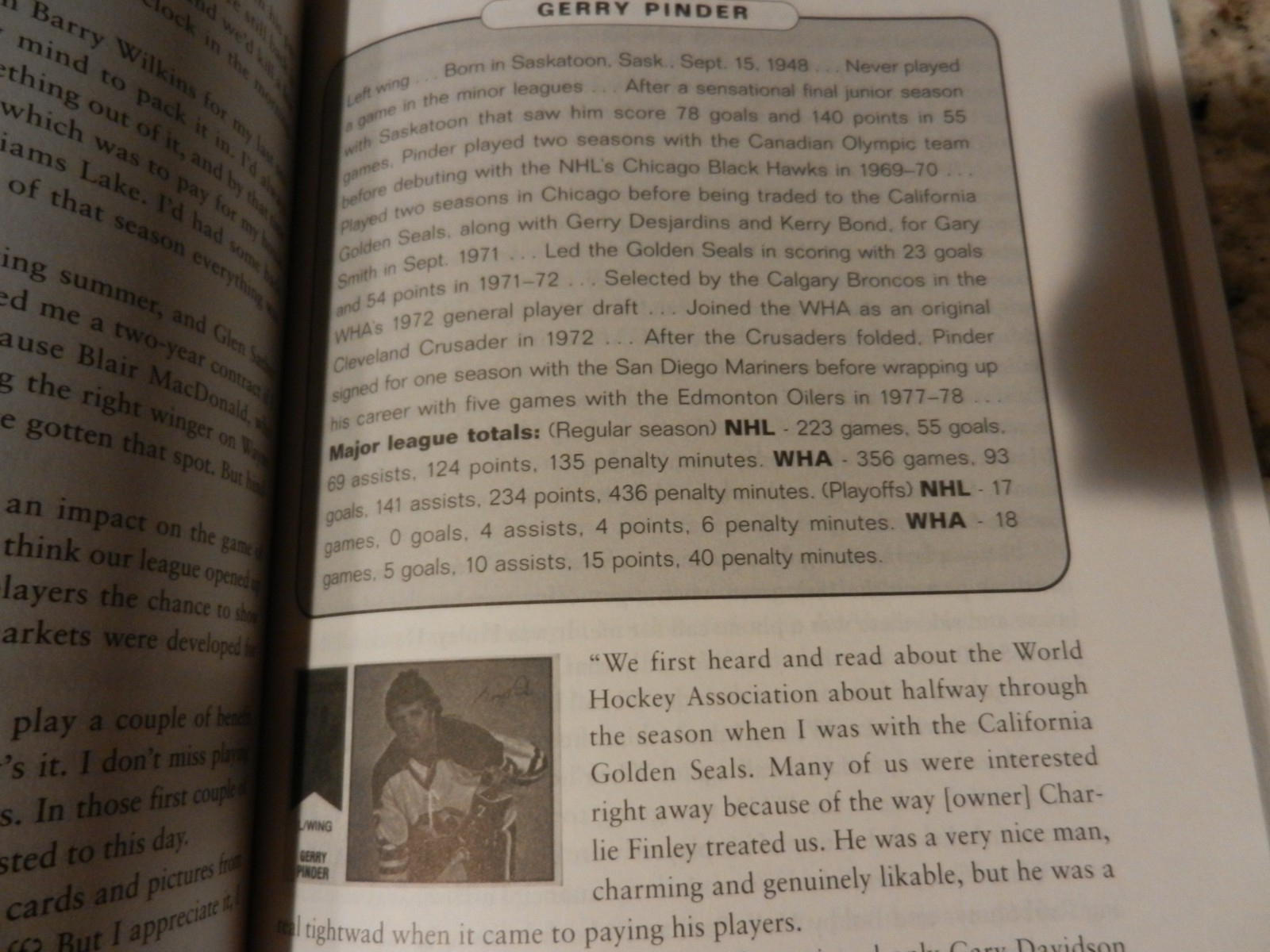 BIG BUCKS & BLUE PUCKS 1997 book WORLD HOCKY ASSOCIATION Murray Greig WHA
