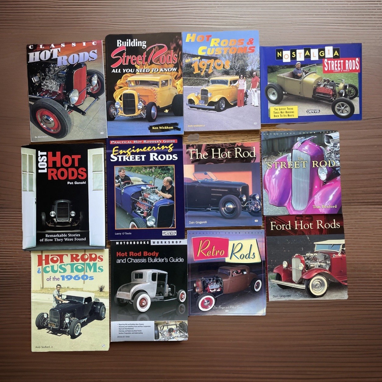 Hot Rod Books Lot of 12 Street Rods Classic Cars Custom Build Automotive