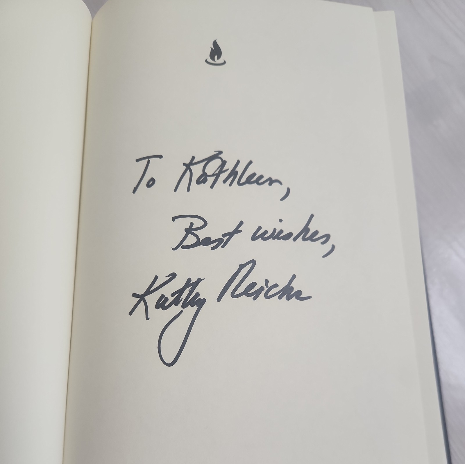 FATAL VOYAGE by KATHY REICHS, SIGNED Inscription, 1st Edition/1st Printing, Good