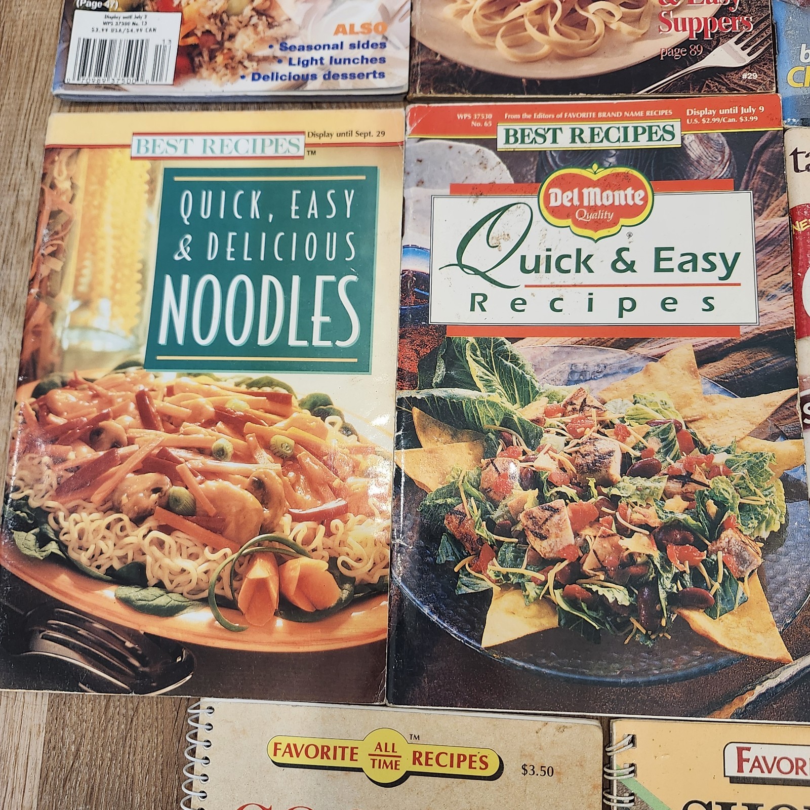 (8) Vtg Quick & Easy Meal Recipes Cookbook Shortcut Cooking for 1 or 2 Simple