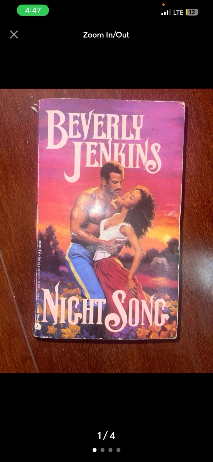 1994 NIGHT SONG – BEVERLY JENKINS Paperback
