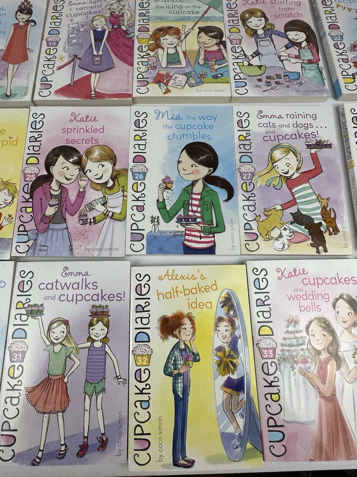 Lot of 30 Cupcake Diaries Coco Simon Books (Missing #2, 10, 11, 12, )