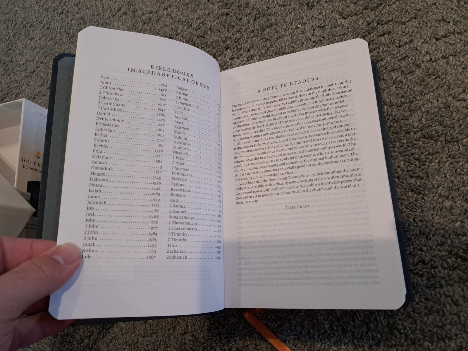 Holy Bible Filament Edition New Living Translation NLT