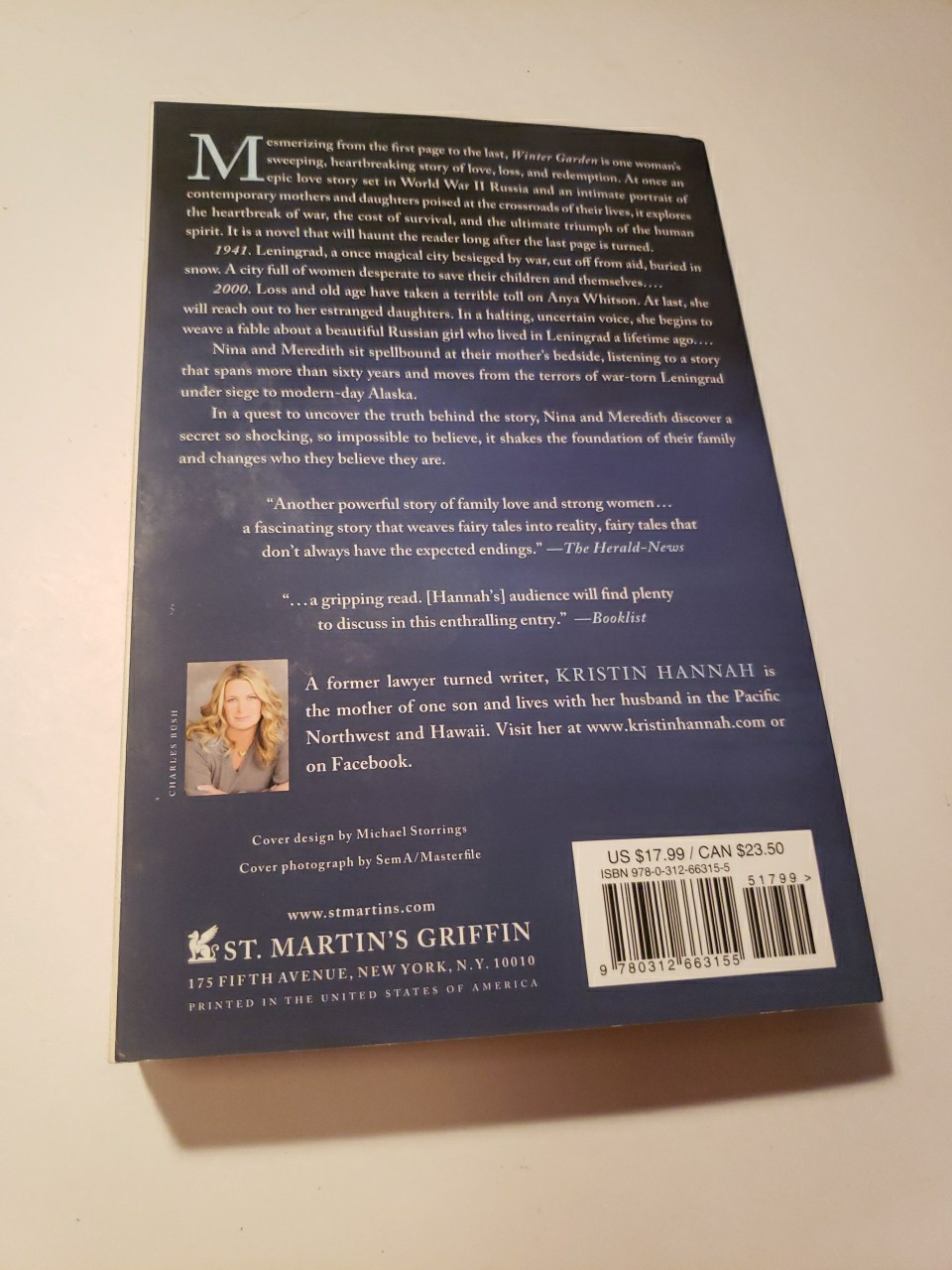 Winter Garden : A Novel by Kristin Hannah (2011, Trade Paperback)