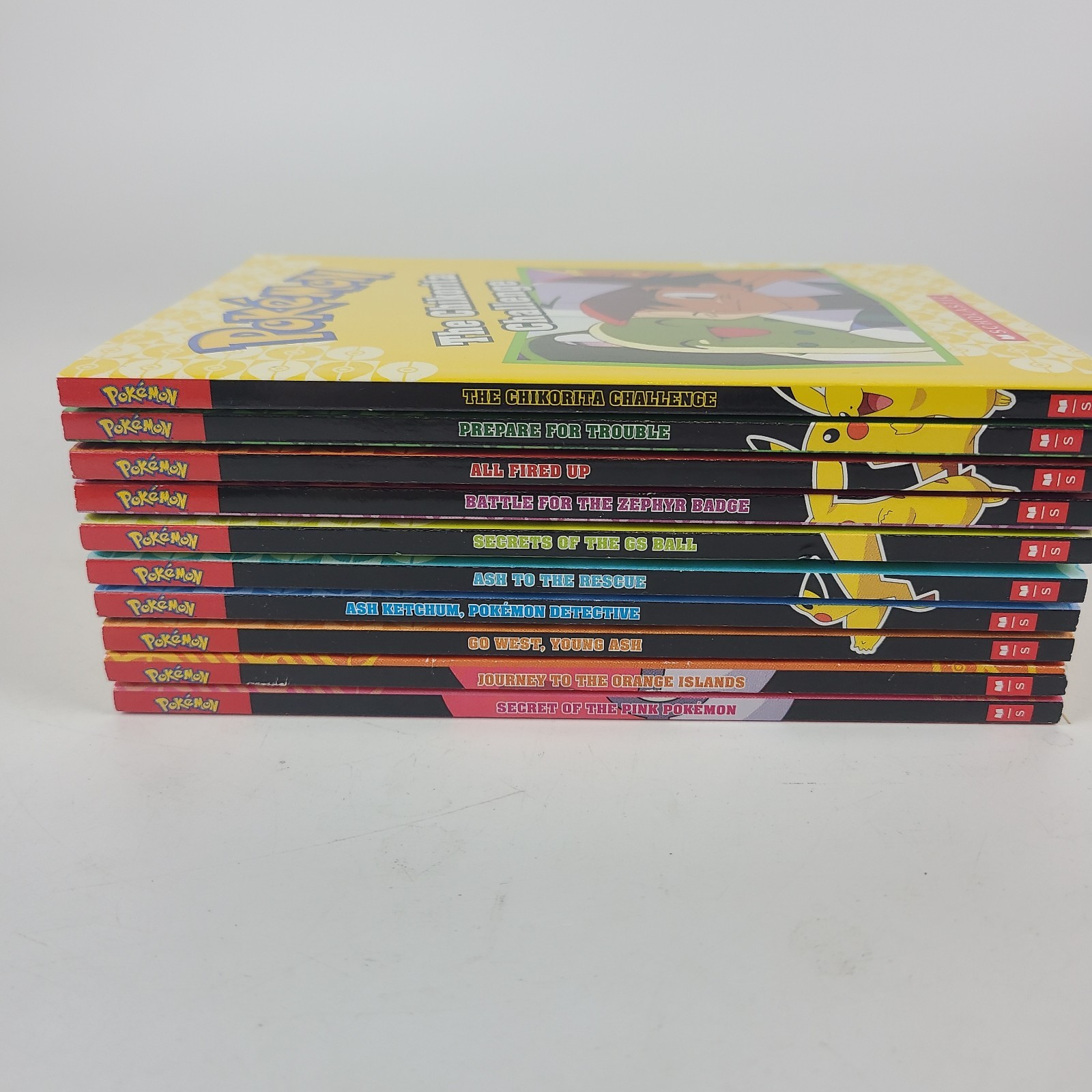 Pokemon Chapter Books Lot of 10 Scholastic Paperback Children’s Anime Pikachu