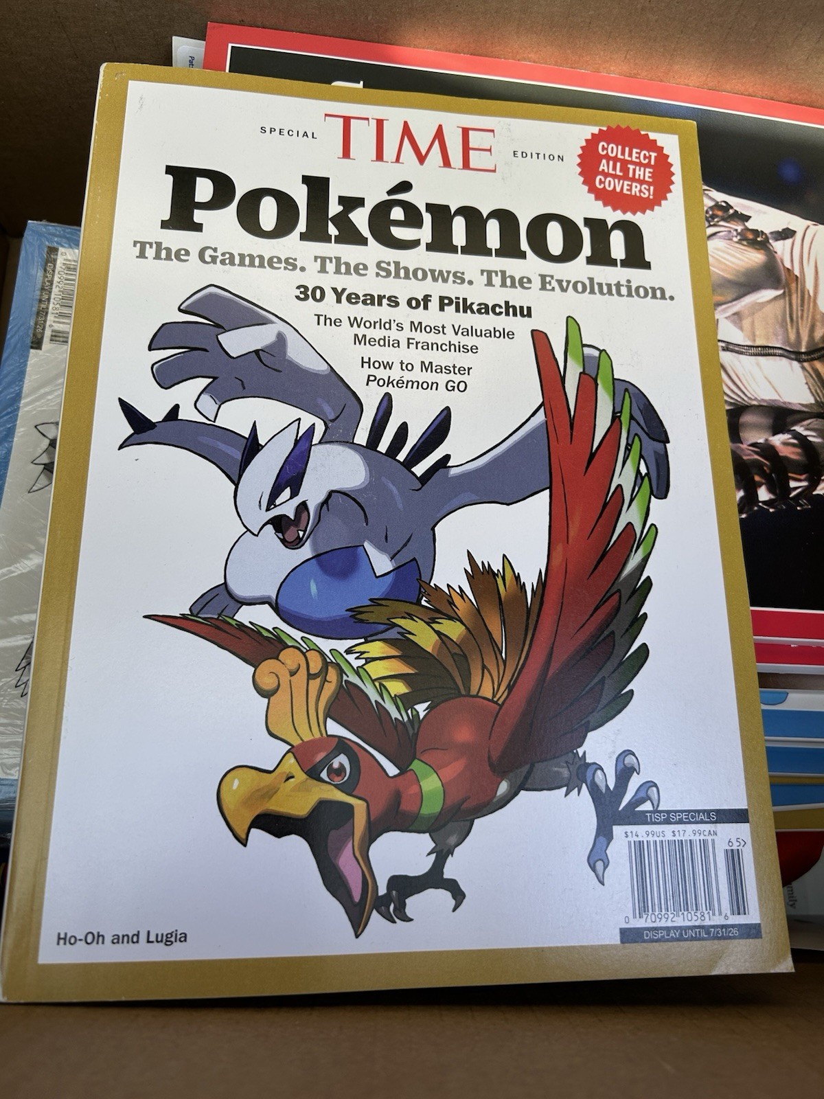 2 Special Edition Time Pokemon Magazines Ho-oh And Lugia & Mega Charizard X