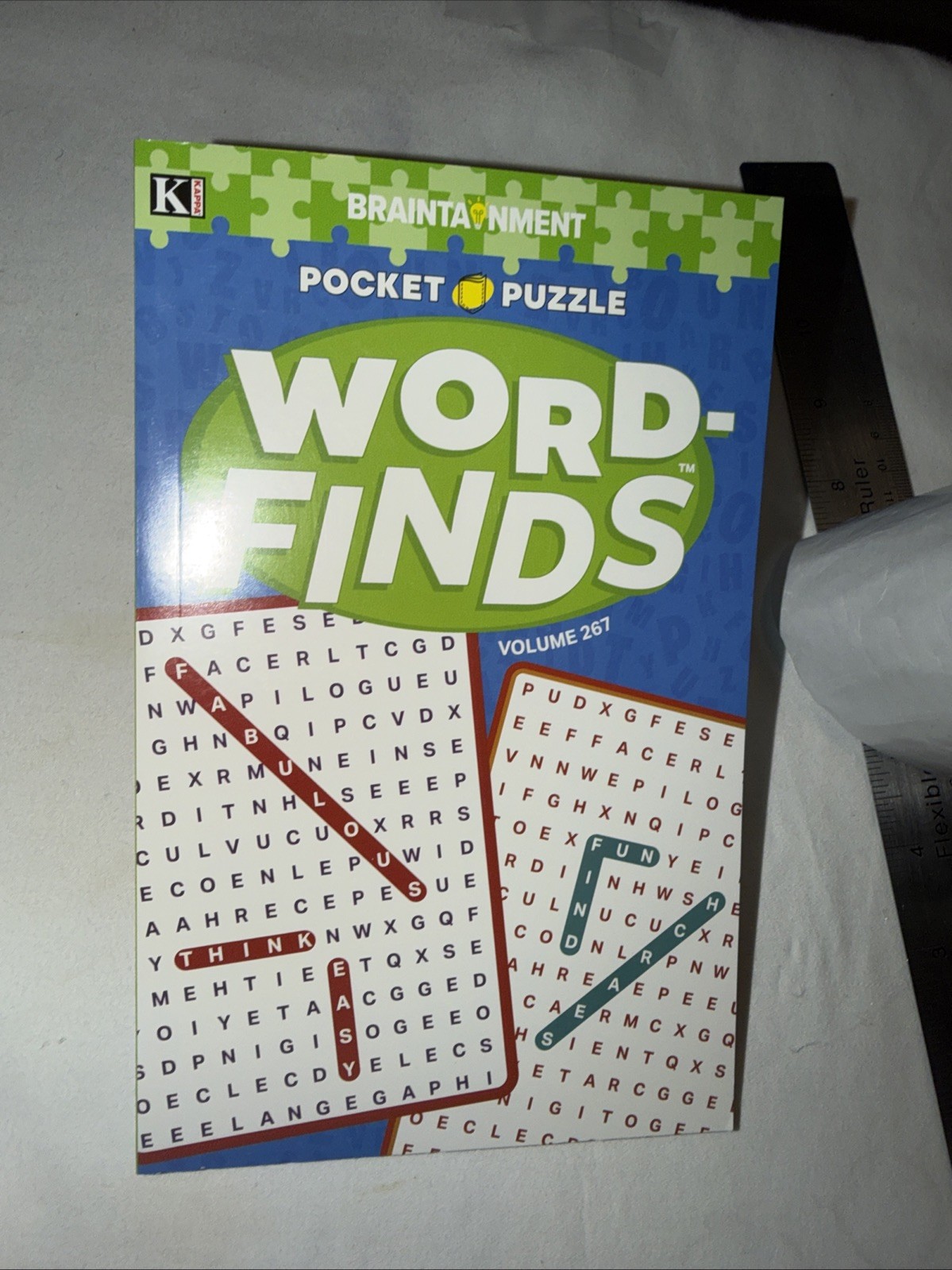 KAPPA Word-Find Pocket Puzzle Volume 267 Pages 130 W/ 58 Puzzles Large Print NEW