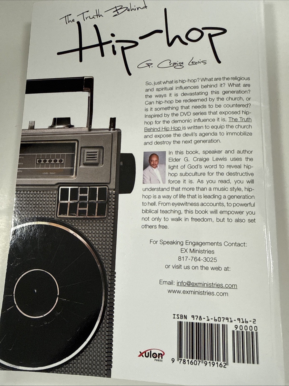 G Craige Lewis The Truth Behind Hip Hop (Paperback) New