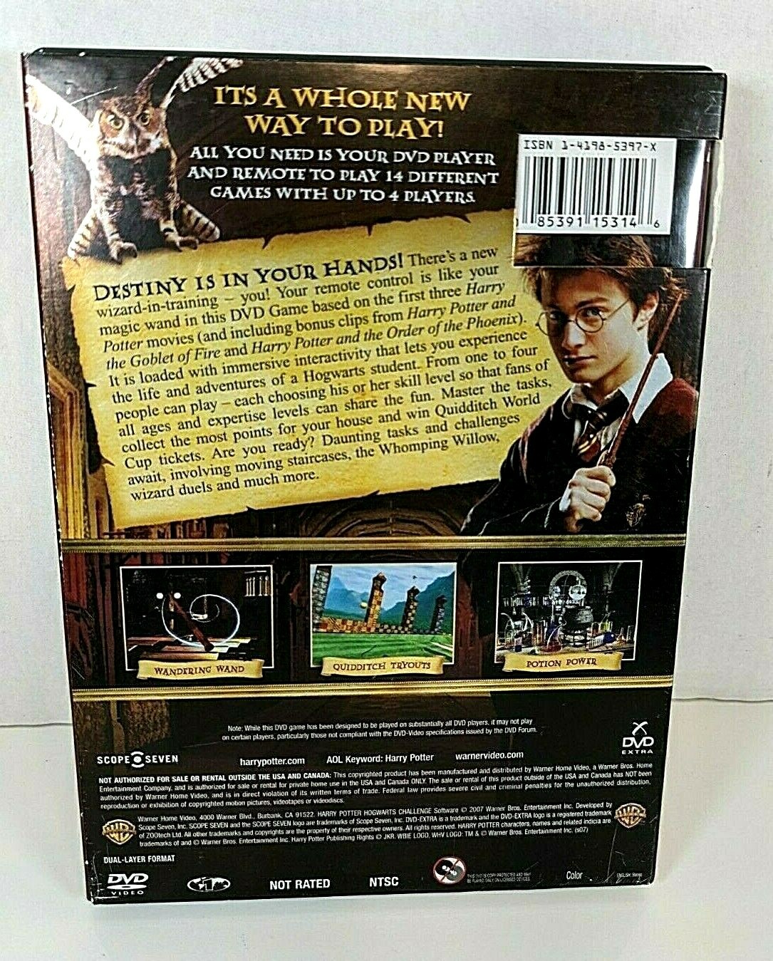 Complete set HARRY POTTER Children Book Series ~8 DVDs~DVD game~coloring book