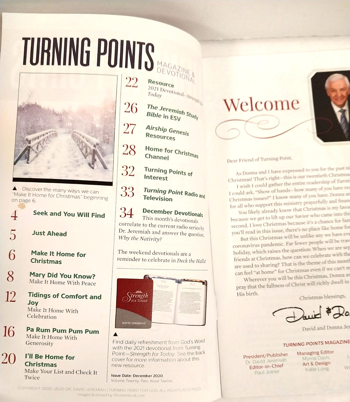Turning Points by Dr. David Jeremiah Dec 2020 Make It Home For Christmas – Dev.