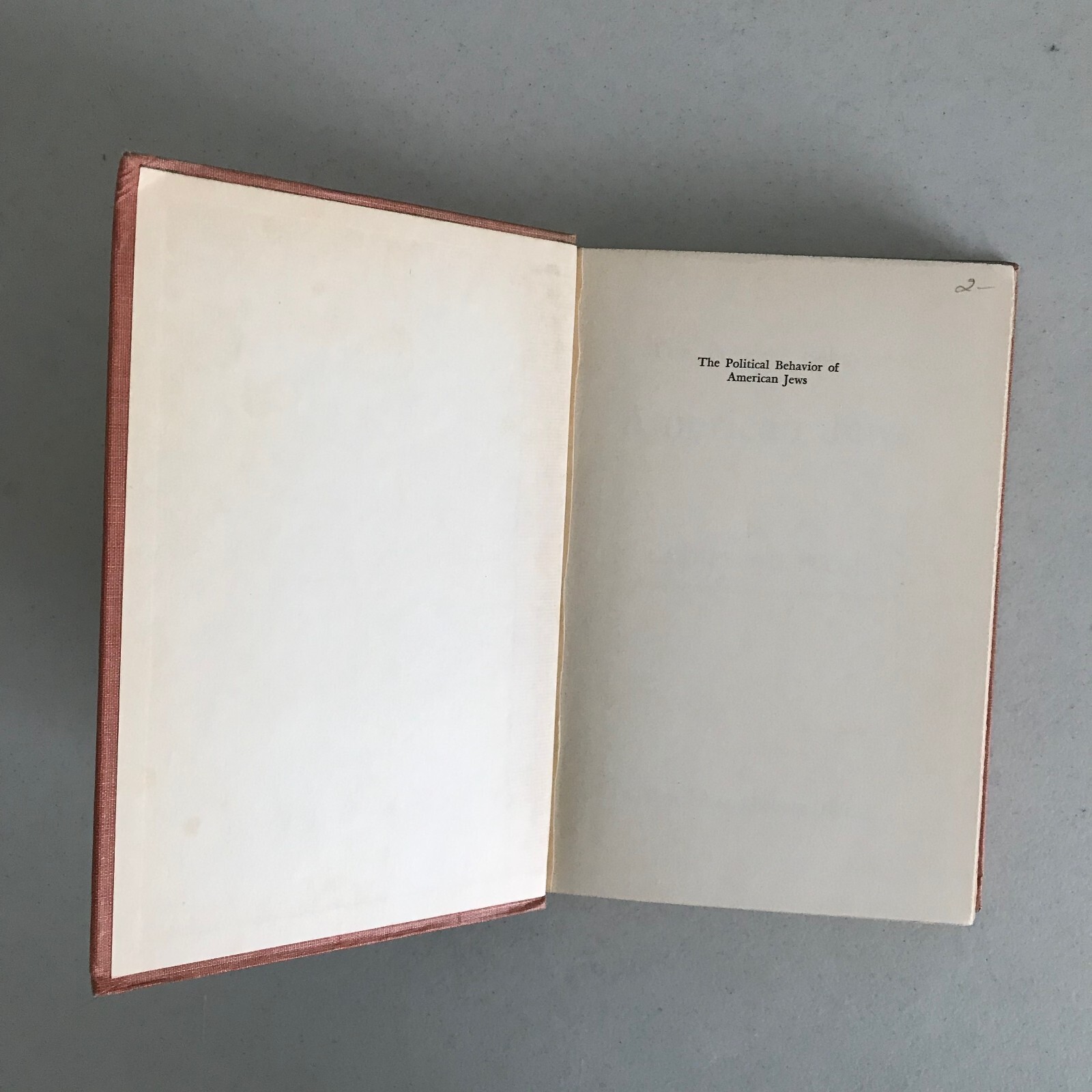 The Political Behavior of American Jews by Lawrence Fuchs 1st ed 1956 Free Press