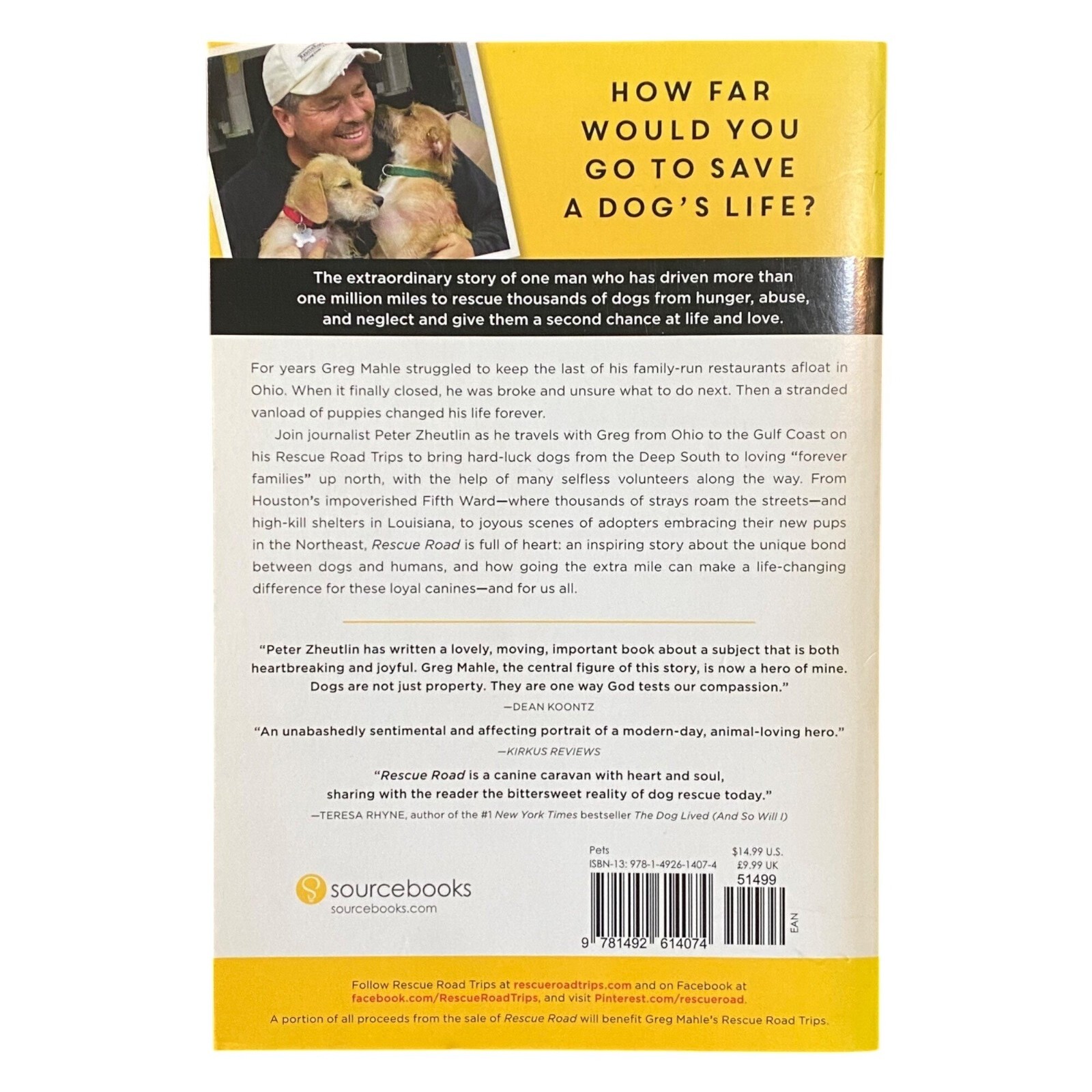 Rescue Road Paperback Peter Zheutlin Animals Dogs Biography Memoir Travel