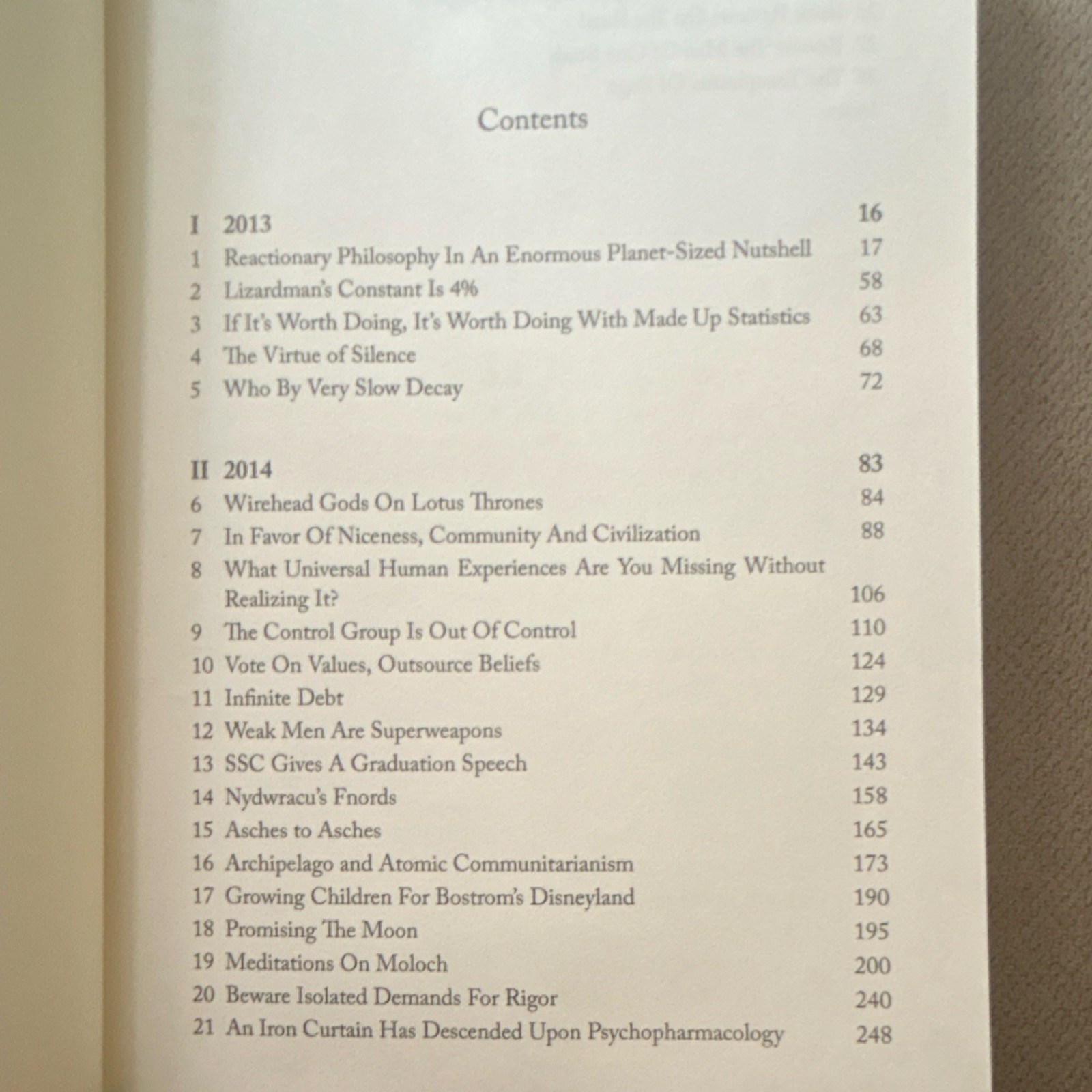 Slate Star Codex Essays Vol I Scott Alexander Hardcover First Ed AI Philosophy