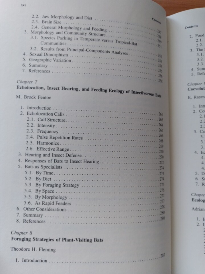 Ecology of Bats Kunz 1982