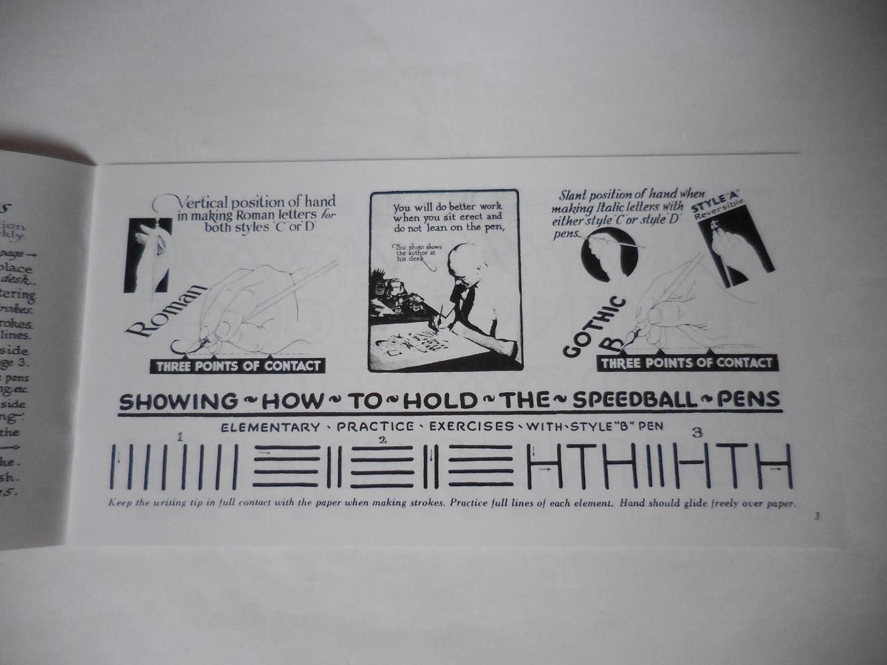 Speedball Elementary Alphabets by Ross F. George, Font Writing Book