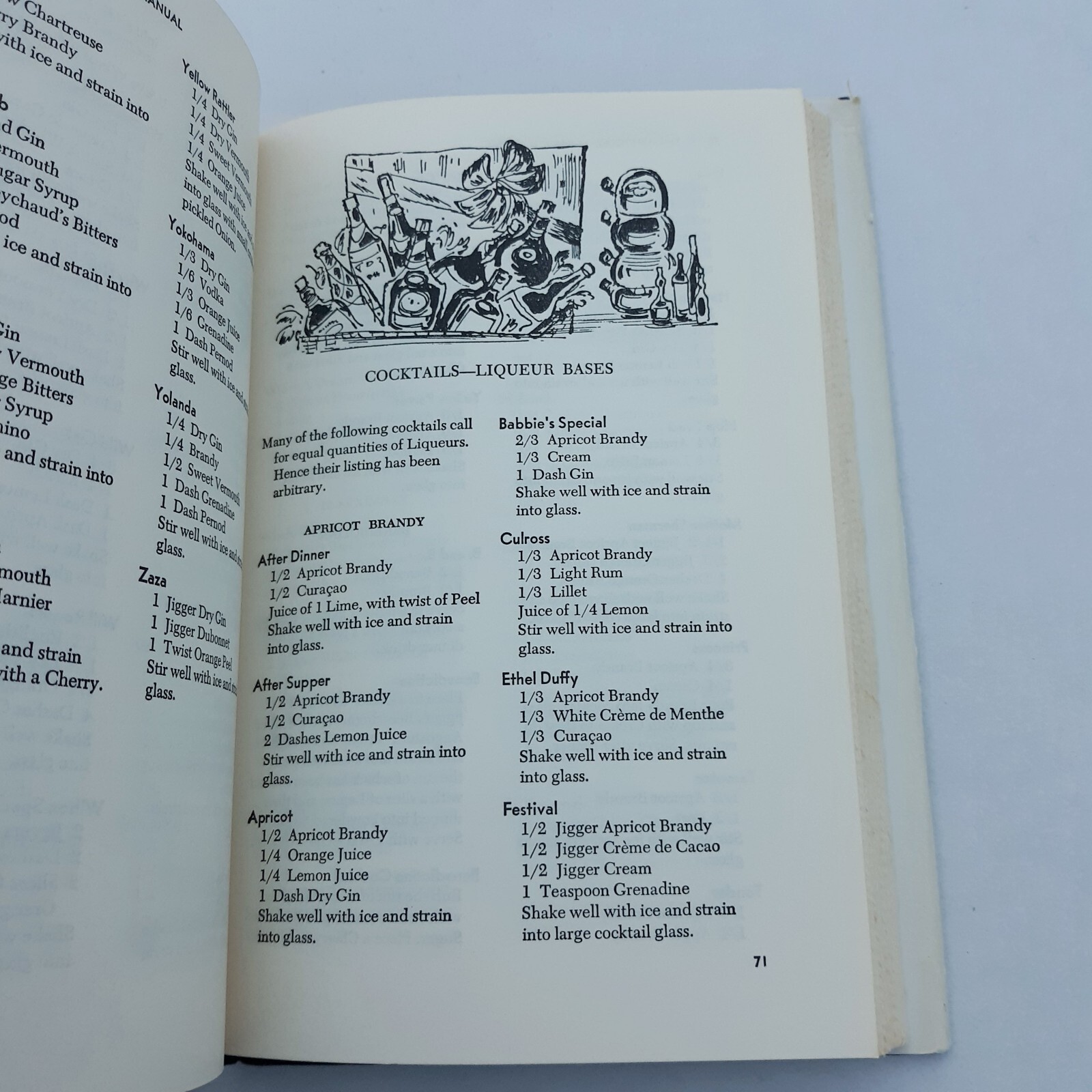 Offical MIXERS MANUAL Mixed Drinks Over 1200 Drinks 1956 Patrick Gavin Duffy HC