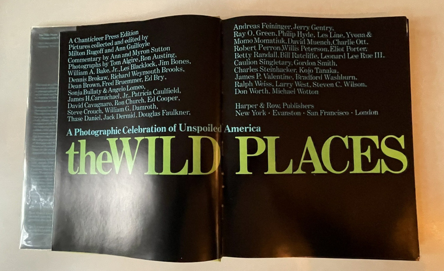 The Wild Places: A Photographic Celebration of Unspoiled America HC DJ In Mylar