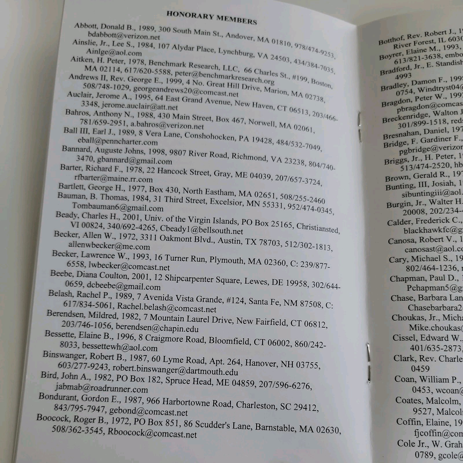 The Headmasters Association: 1893-2013 1st Edition, 2012 HC/DJ Booklets, Letter