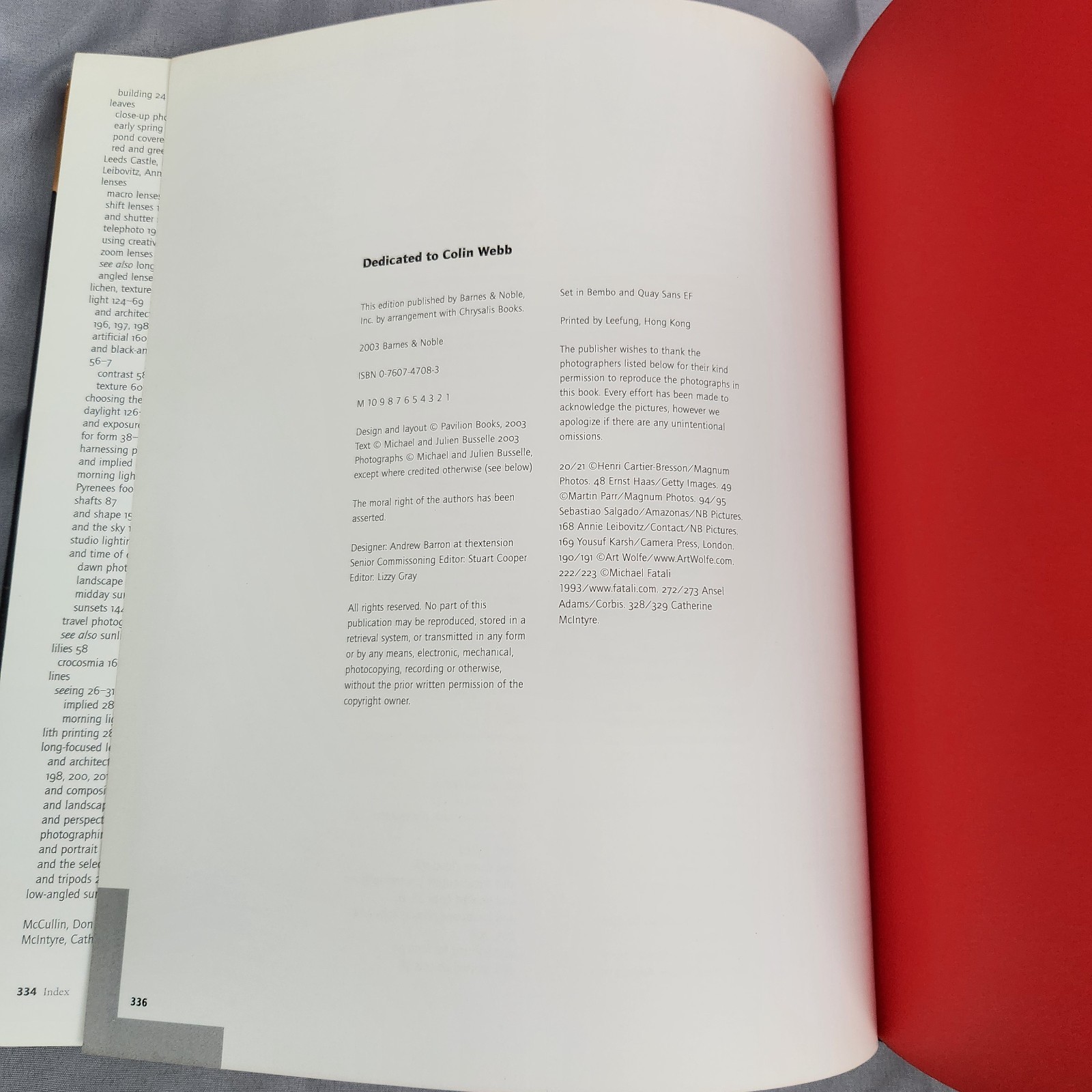 Masterclass In Photography by Michael and Julian Busselle Hardcover