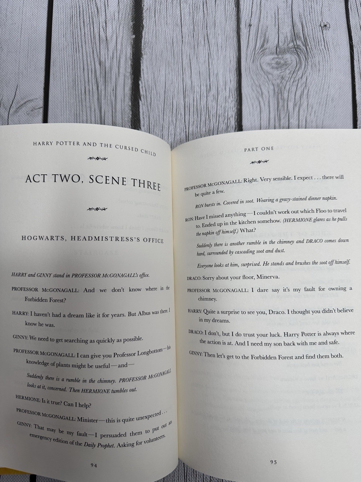 Harry Potter And The Cursed Child Parts 1 & 2 Special Rehearsal Edition Script